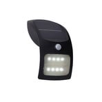 Aplică de perete cu LED-uri solare 67420BK-PIR, detector de mișcare