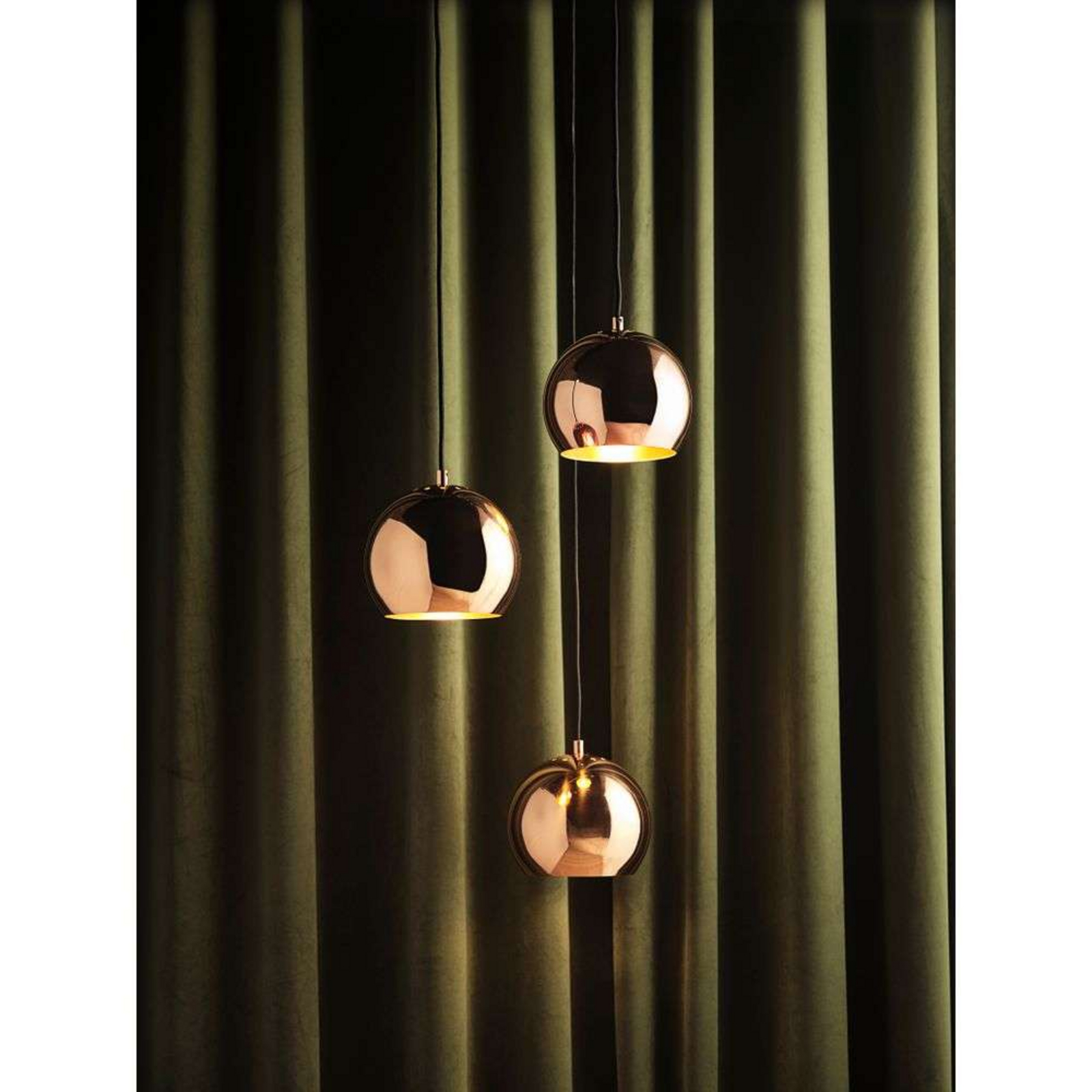 Ball Lustră Pendul Ø18 Solid Glossy Copper - Frandsen