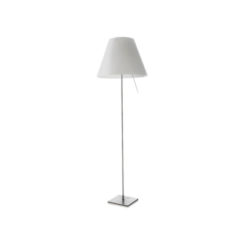 Luceplan - Costanza Lampadaire Aluminium/Blanc Mystique