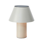 LED solarna stolna lampa Vivo, siva, IP44, visina 30 cm, dim.