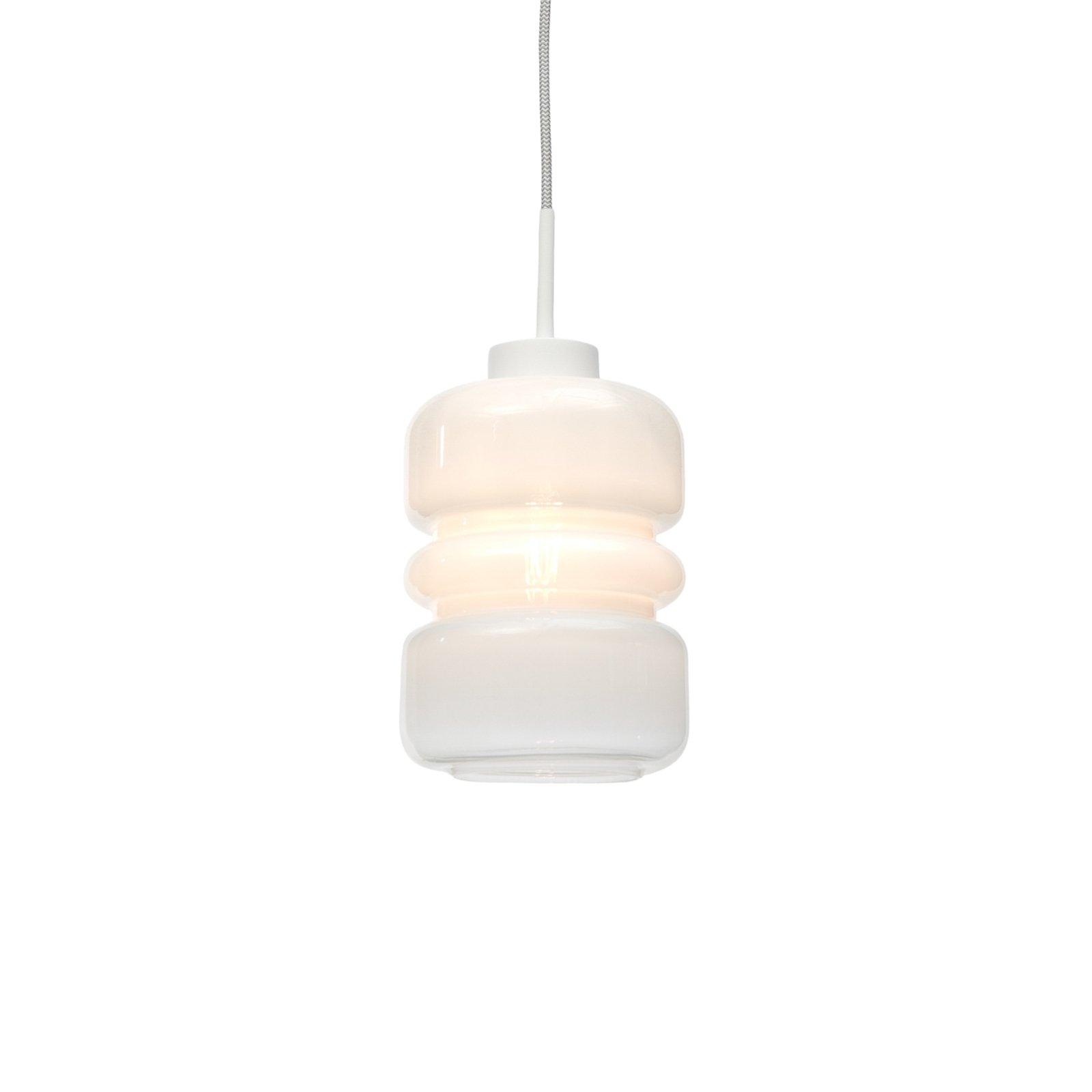 Se trata de RoMi lámpara colgante Verona, blanco leche, Ø 15 cm