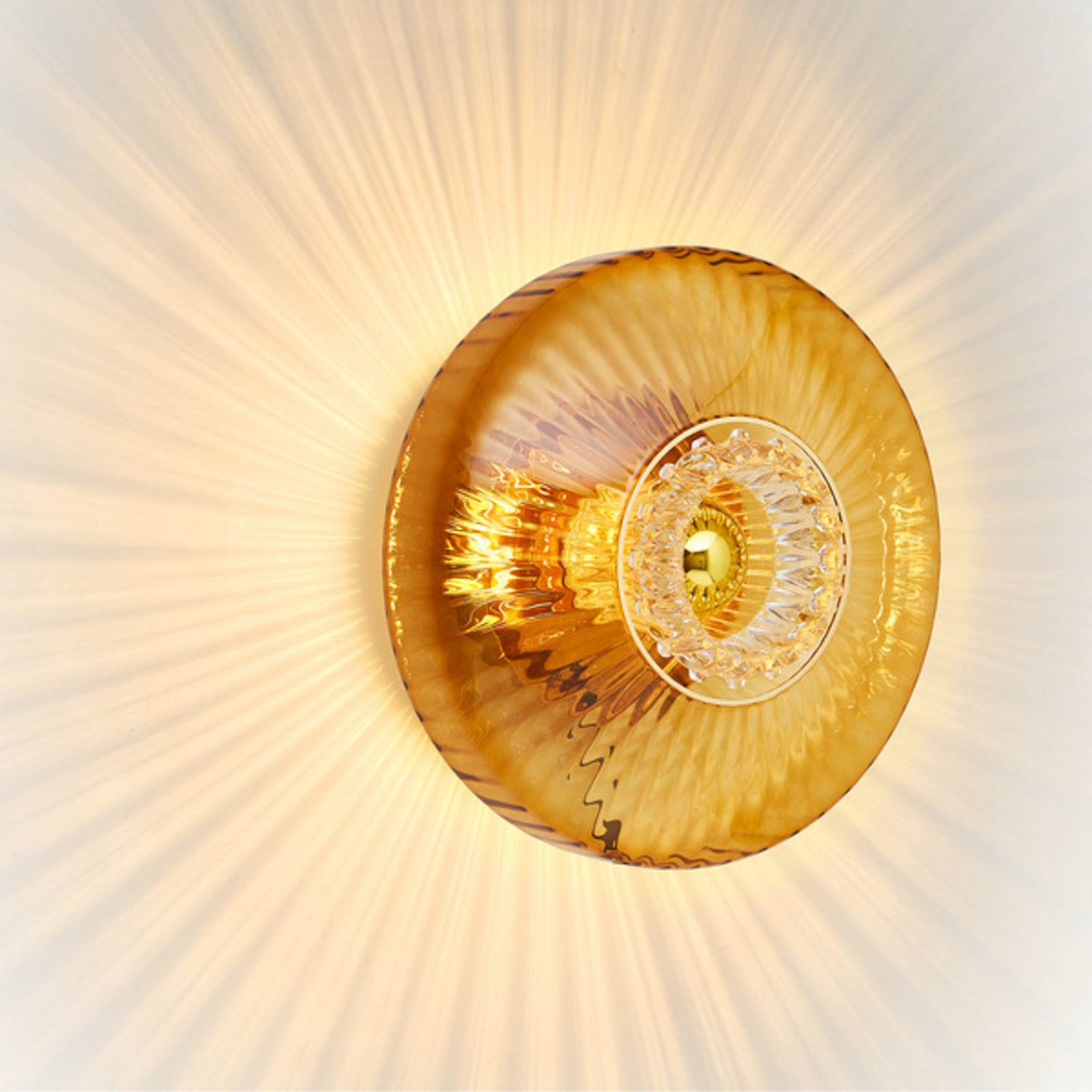 New Wave Optic Wall Lamp XL Amber - Design By Us New Wave Optic Wall Lamp XL Amber - Design By Us