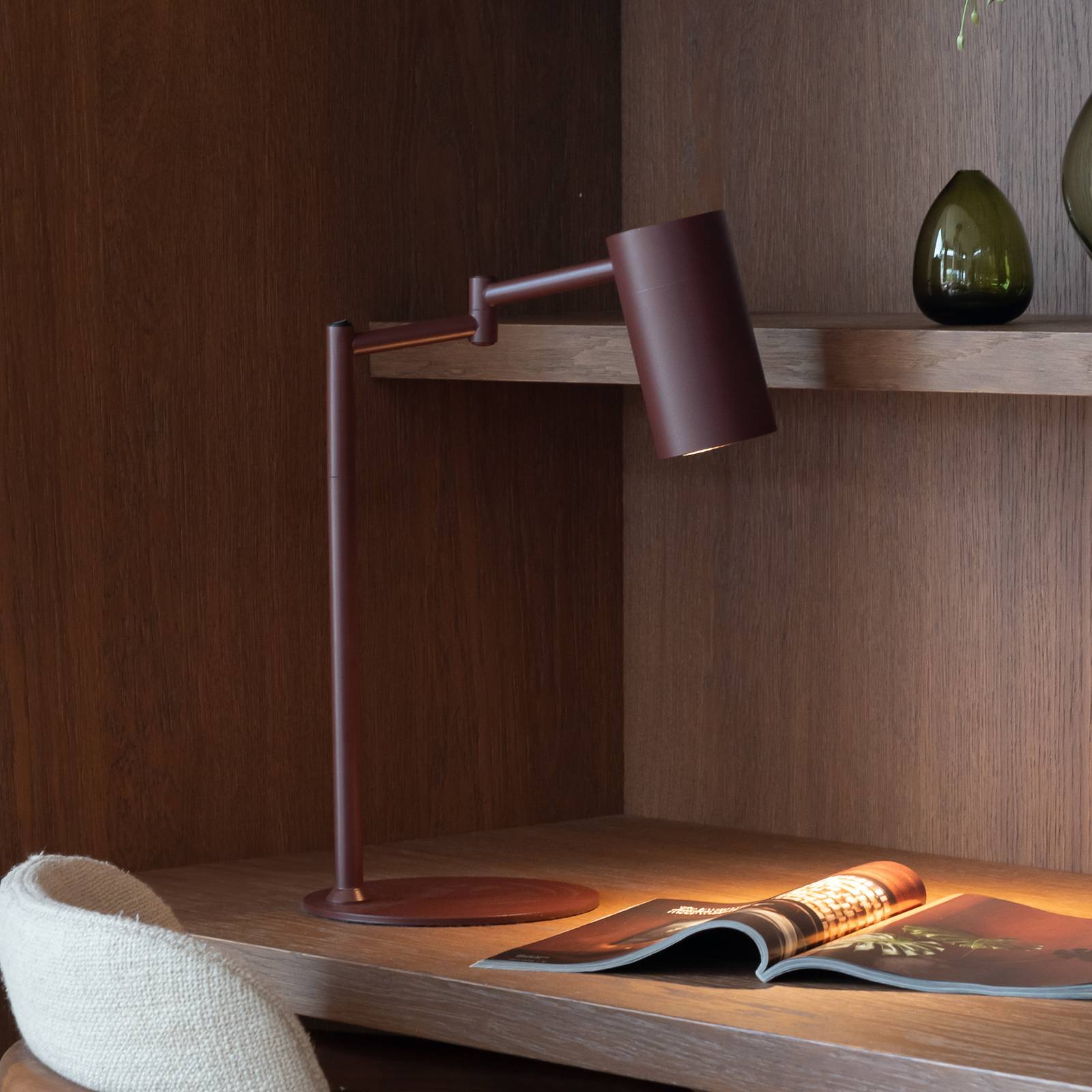 IT'S ABOUT ROMI Tischlampe Bilbao, dunkelrot, Höhe 48 cm günstig online kaufen