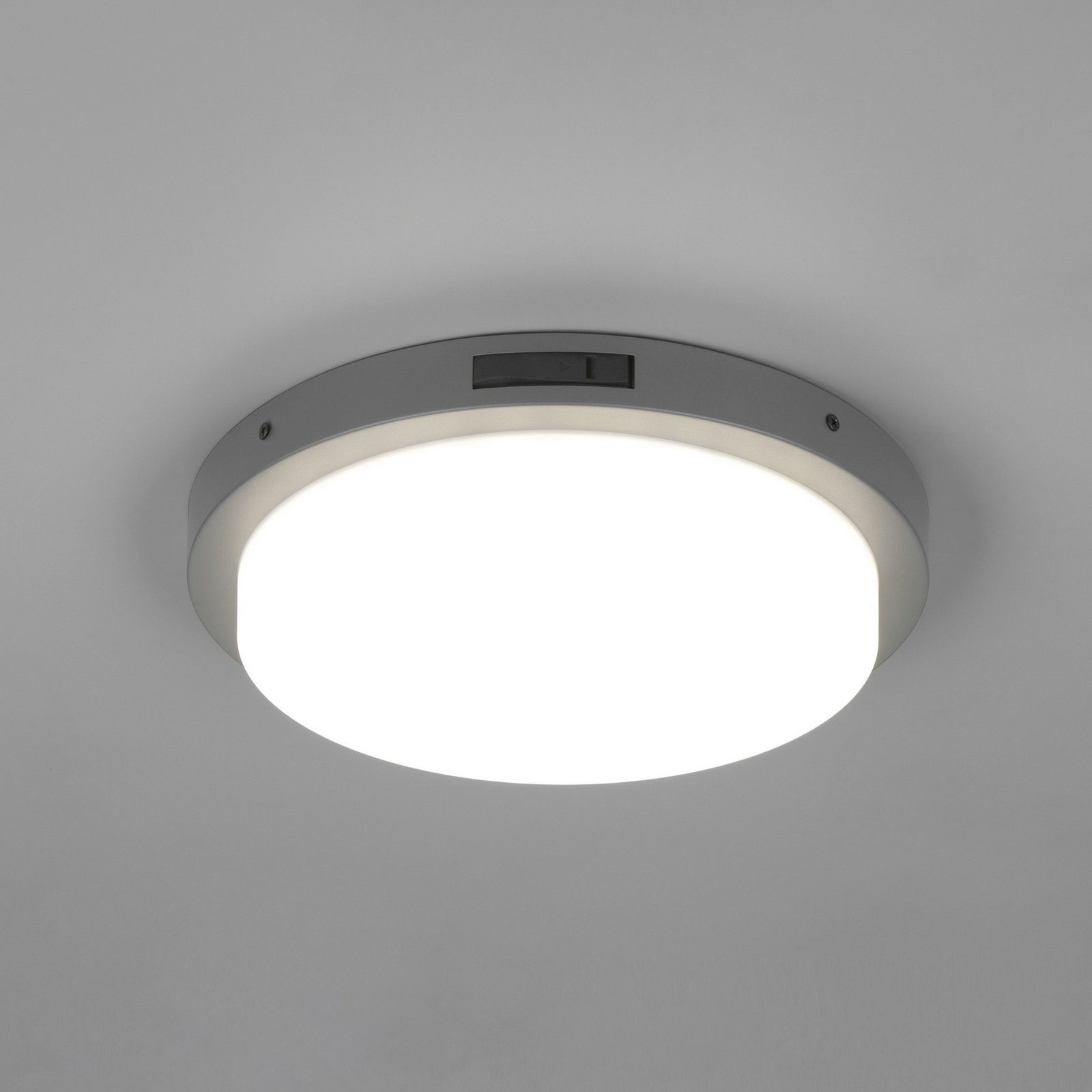 LED-Außenwandleuchte Bermejo, rund, Sensor, CCT, anthrazit