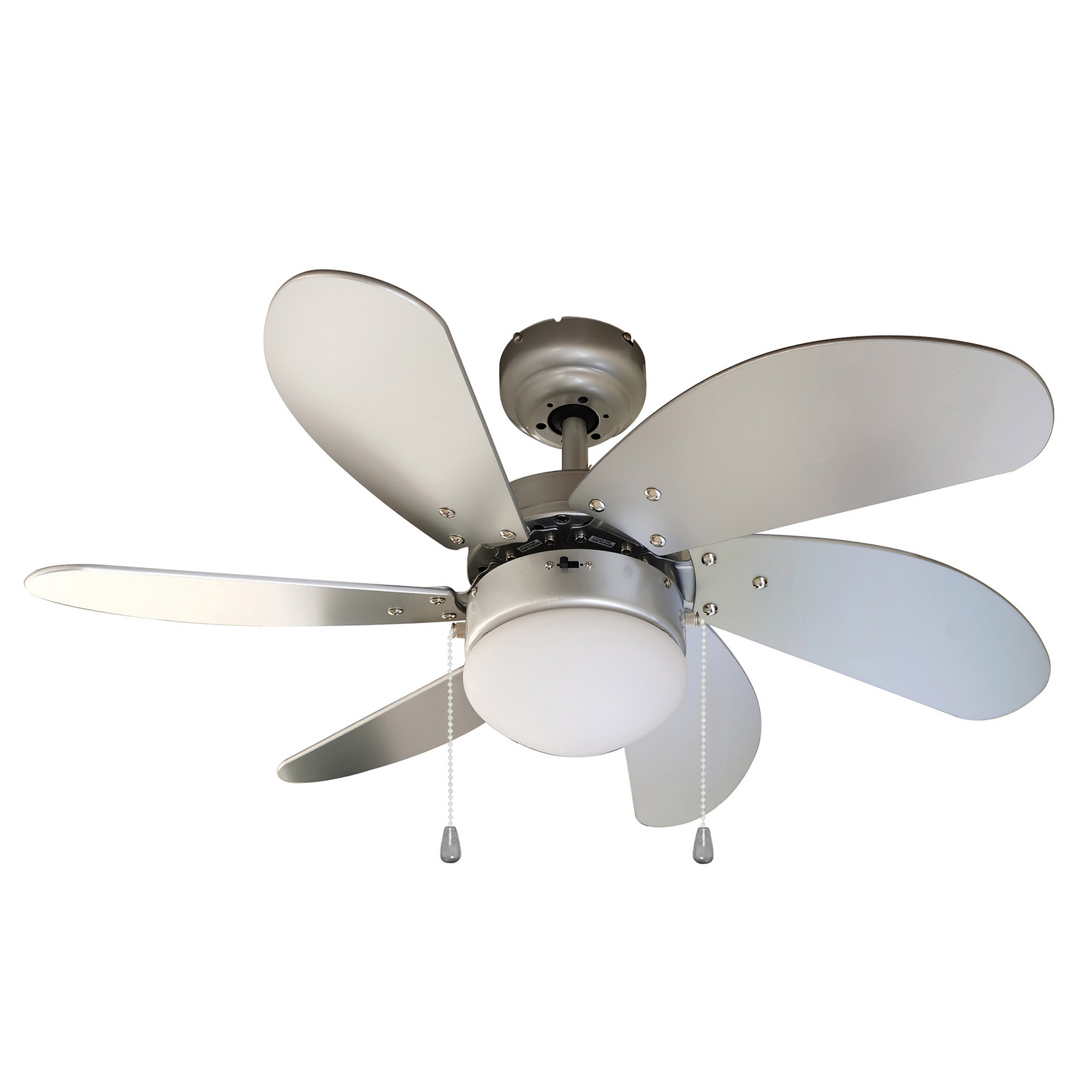 CJOY Kleine Plafondventilator 56 Cm Met Afstandsbediening En Verlichting - Zwart, Stil En Dimbaar