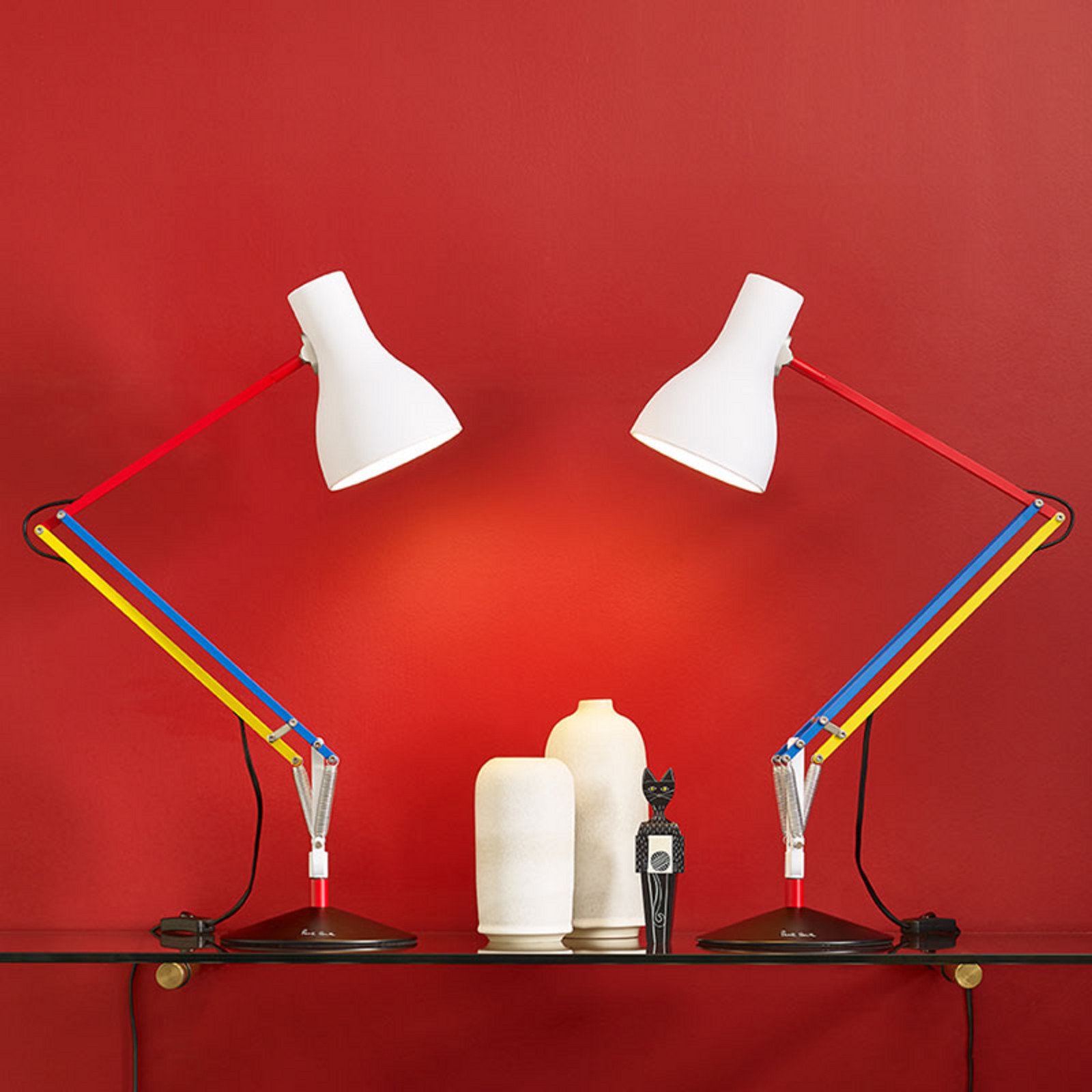 Lampa de masă Anglepoise tip 75 Mini albă 70 cm - Studiu / Birou - Design - colorat alb - Metal