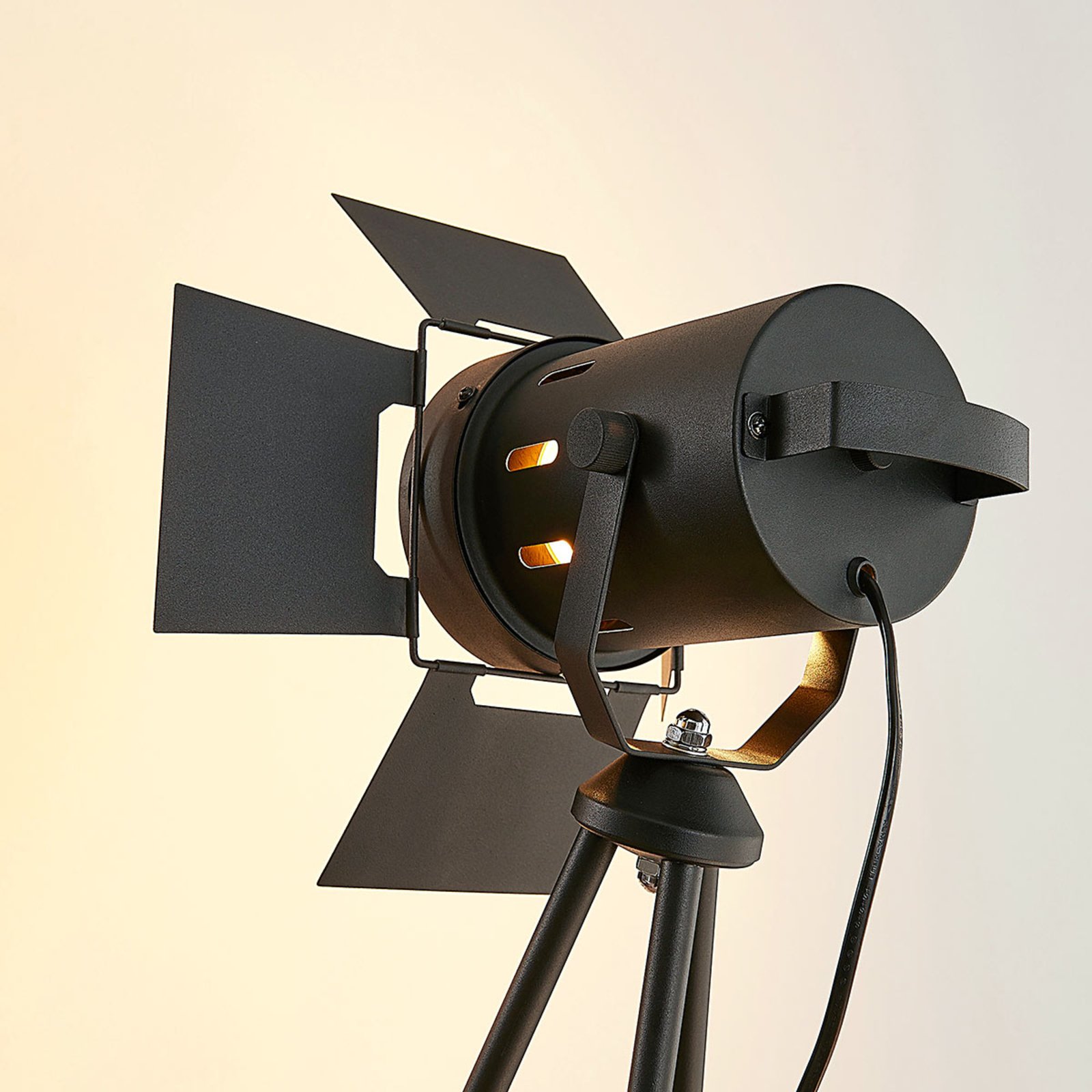 Devon Floor Lamp Black - Lindby
