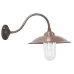 Copper wall light Vienna for outdoor use