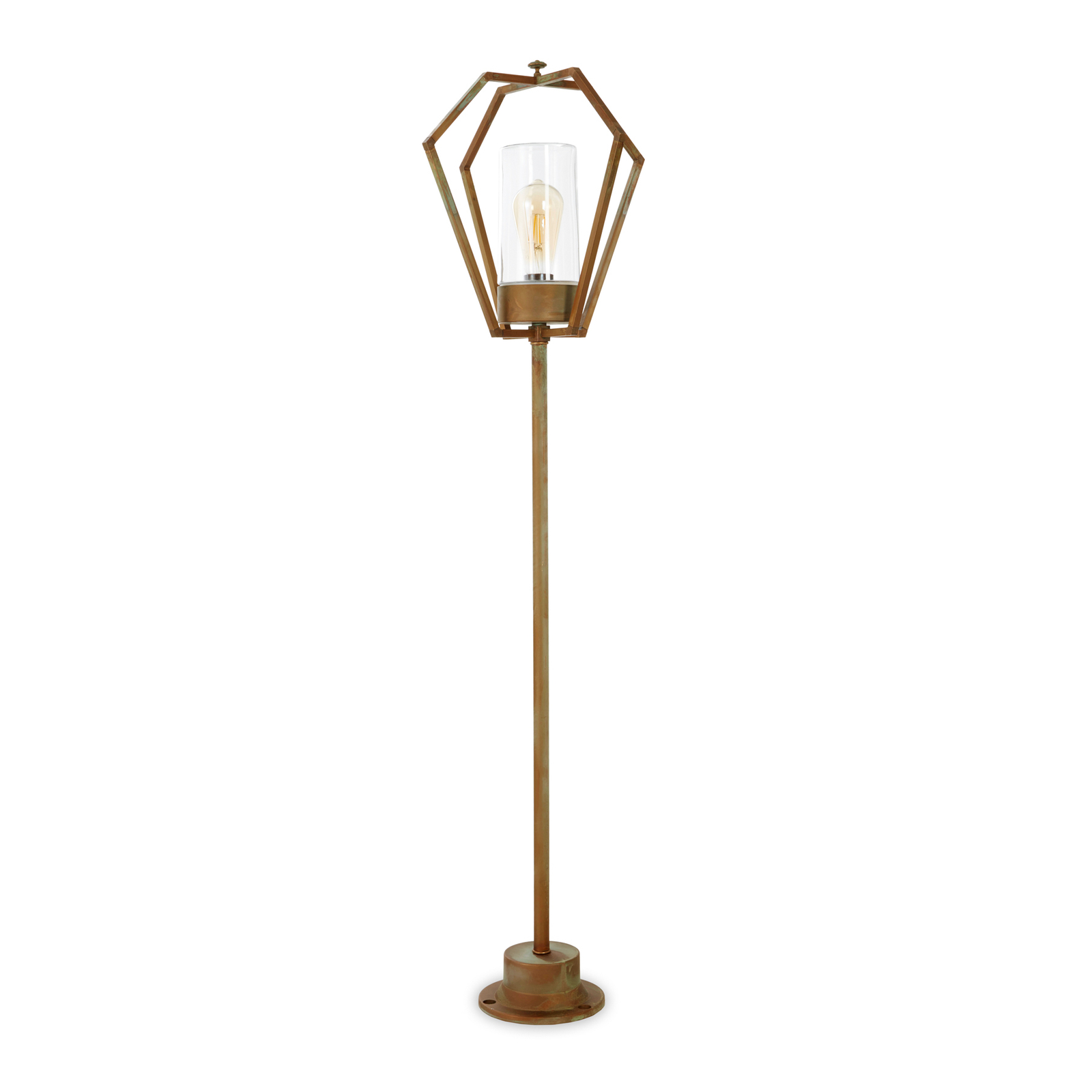 Wegelampe Gemstone 3457 messing antik/klar 118 cm