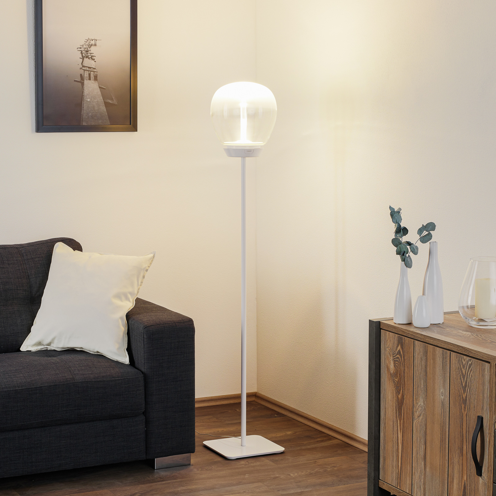 Dizajnová stojaca lampa Artemide Empatia s LED