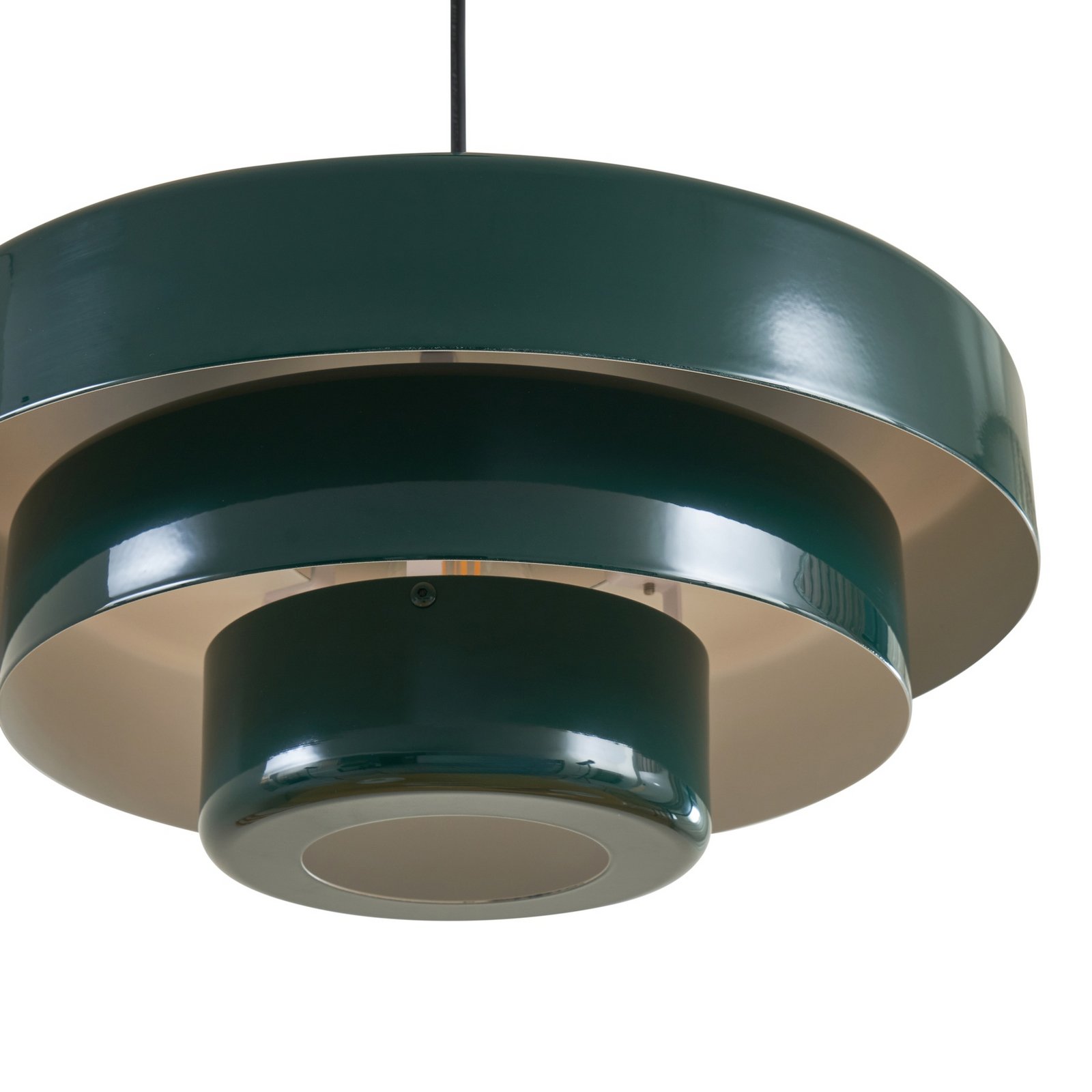 Lindby piekaramā lampa Tivra, zaļa, Ø 35 cm, metāls, E27