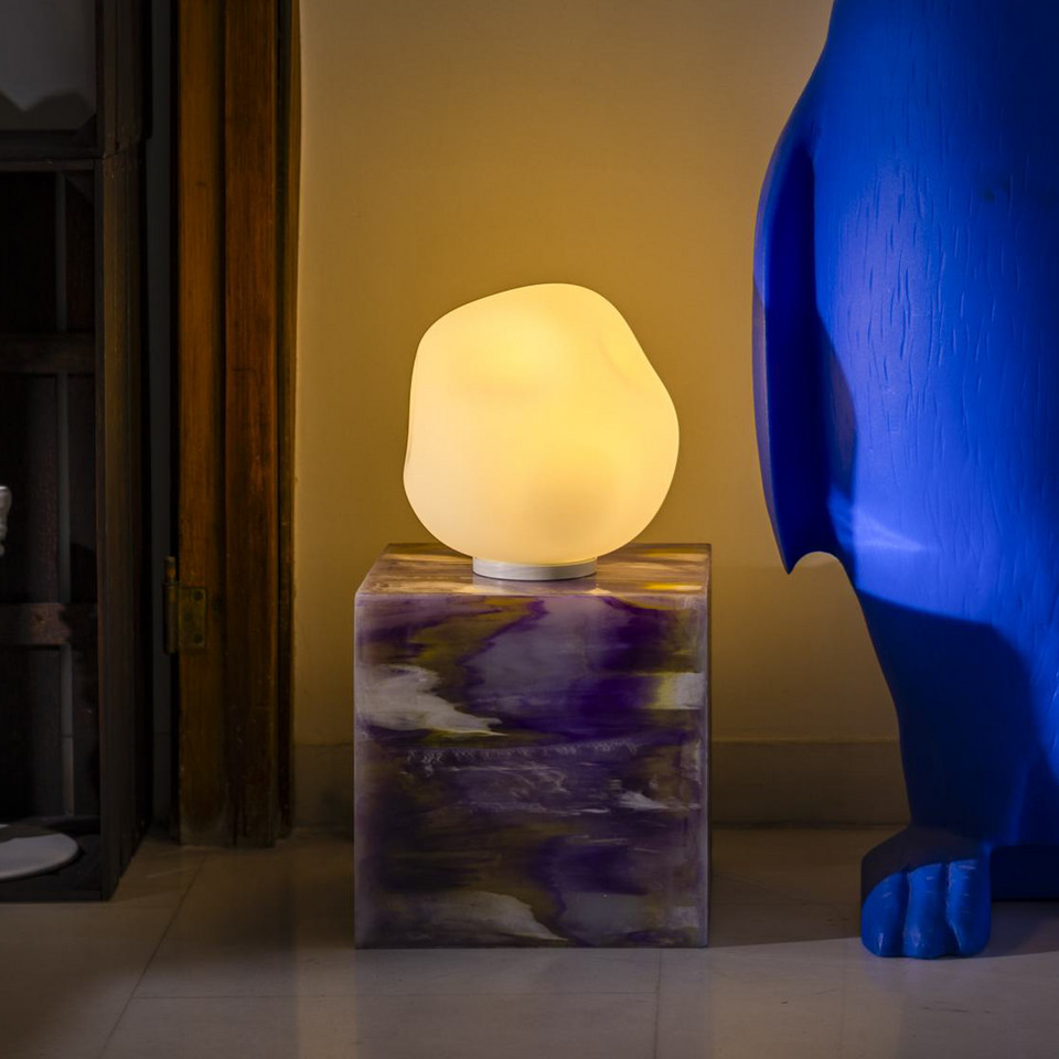 Foscarini Hoba Media bordslampa, vit från Foscarini