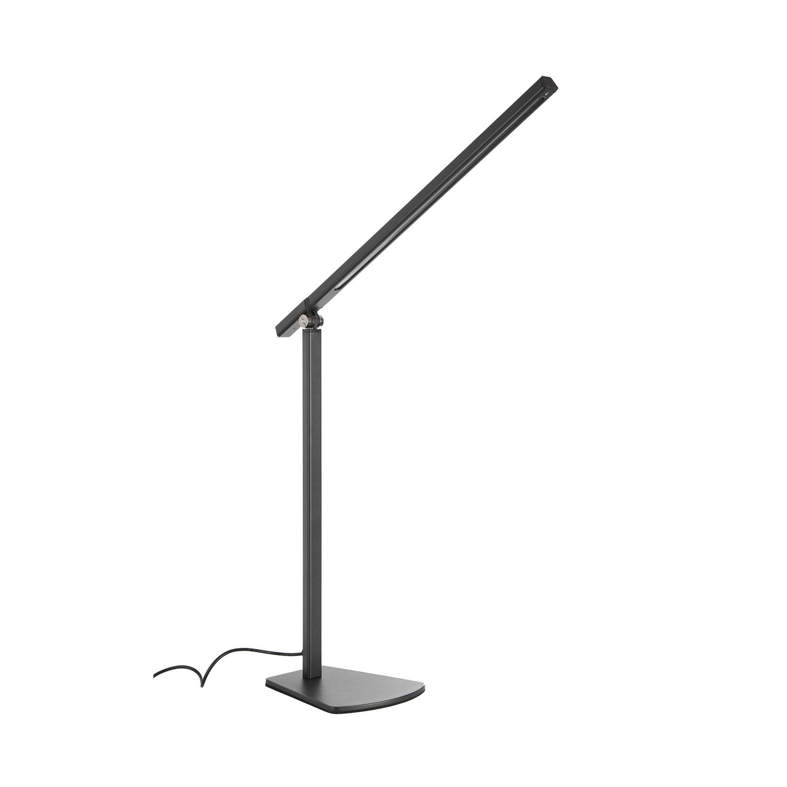 LED asztali lámpa Marek, szabályozható, antracit
