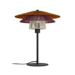 EGLO Tischlampe PIGNONA, rot/orange/weiß, Höhe 39 cm, Textil