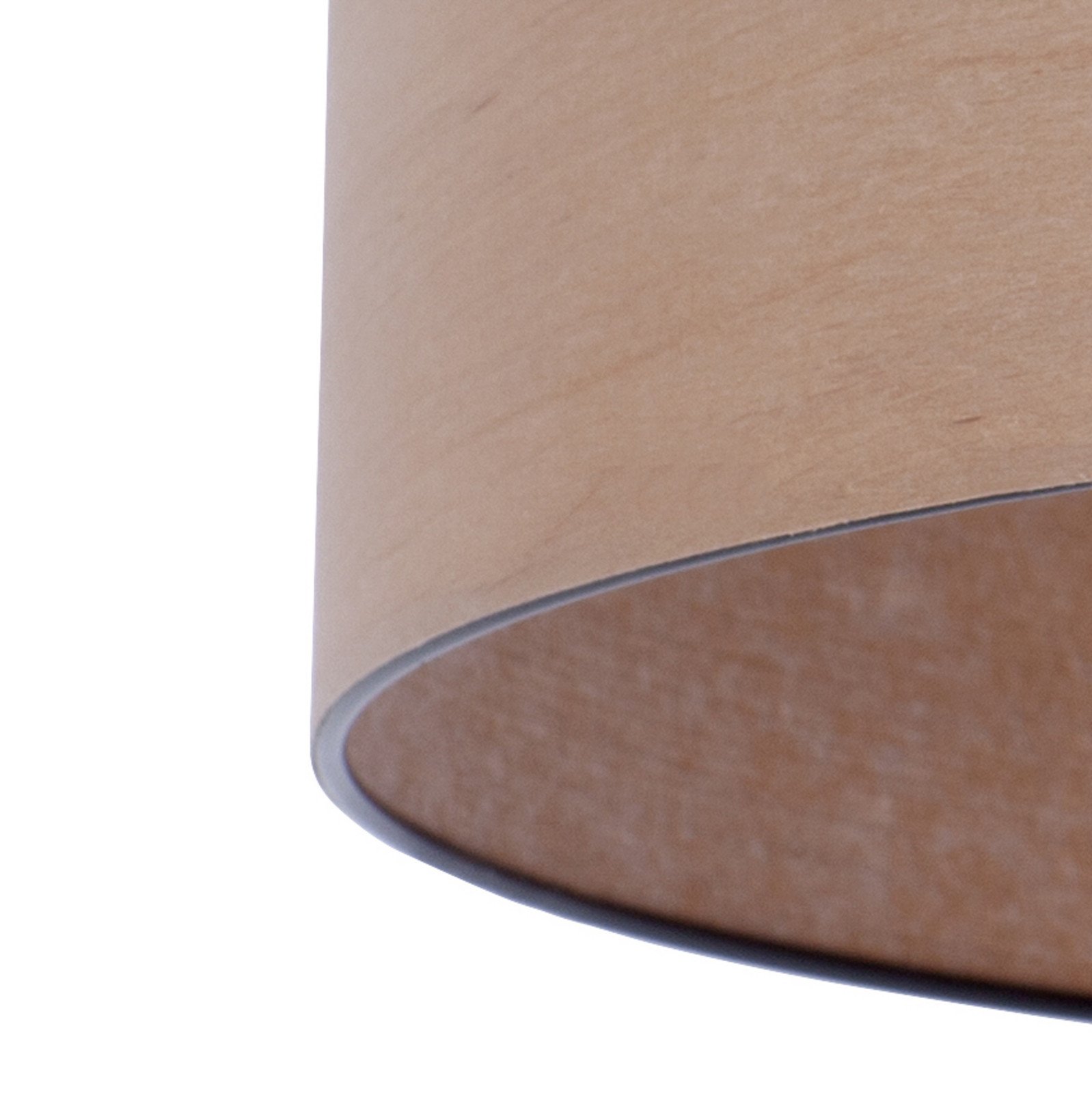 Envostar Lampă de masă din furnir simplu Ø 25 cm - Camera de zi / sufragerie - modern - lemn de arin negru
