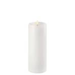 Pillar Candle LED w/shoulder Nordic White 7,8 x 20 cm - Uyuni Lighting