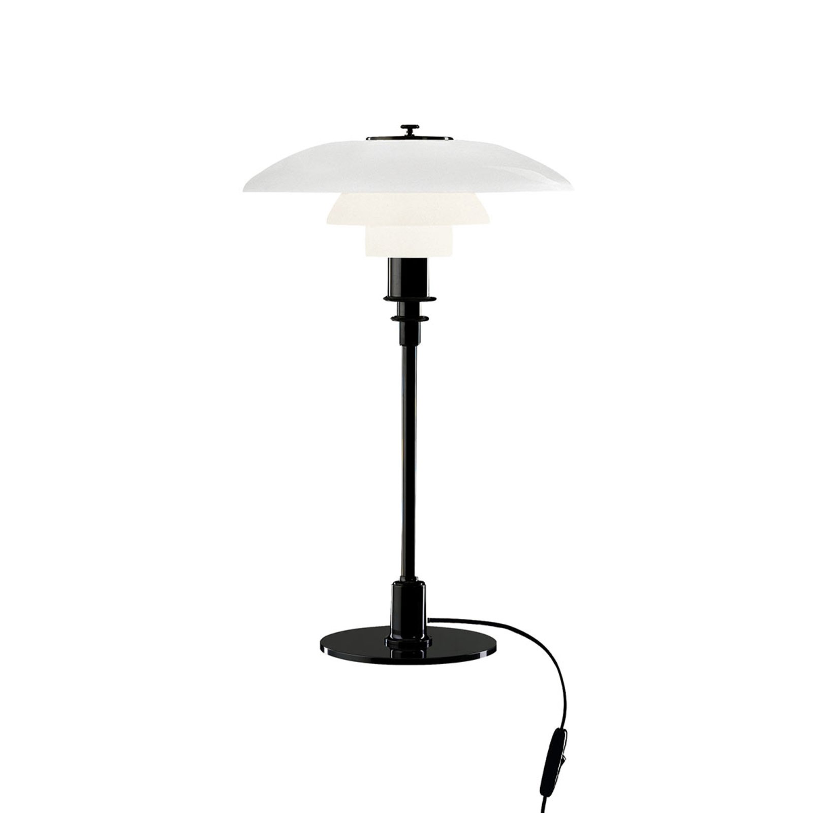 Louis Poulsen PH 3/2 lampada da tavolo nera