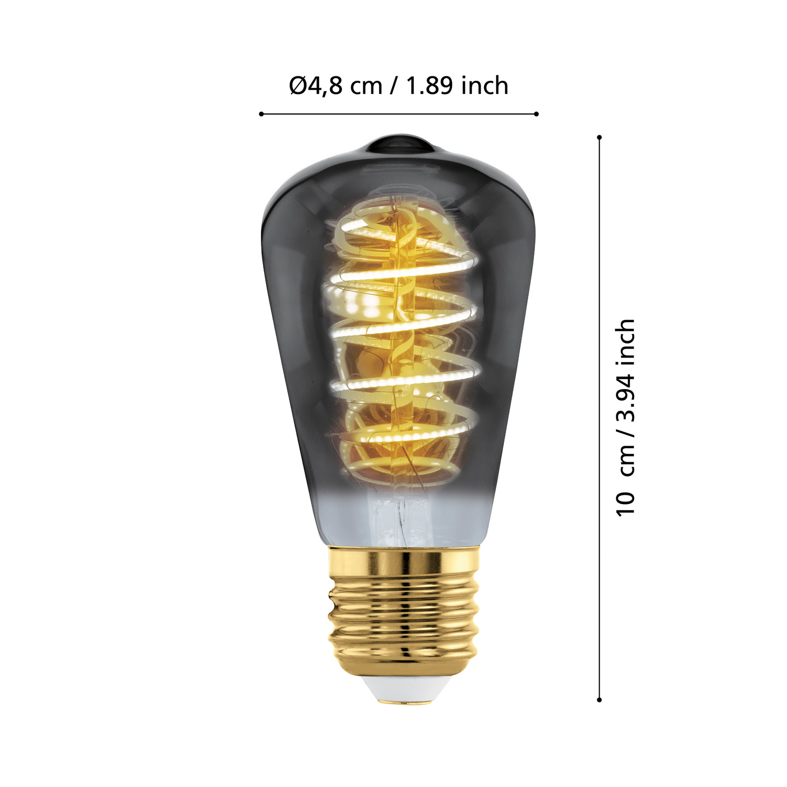 LED sijalka E27 4W ST48 2.000K Filament dim