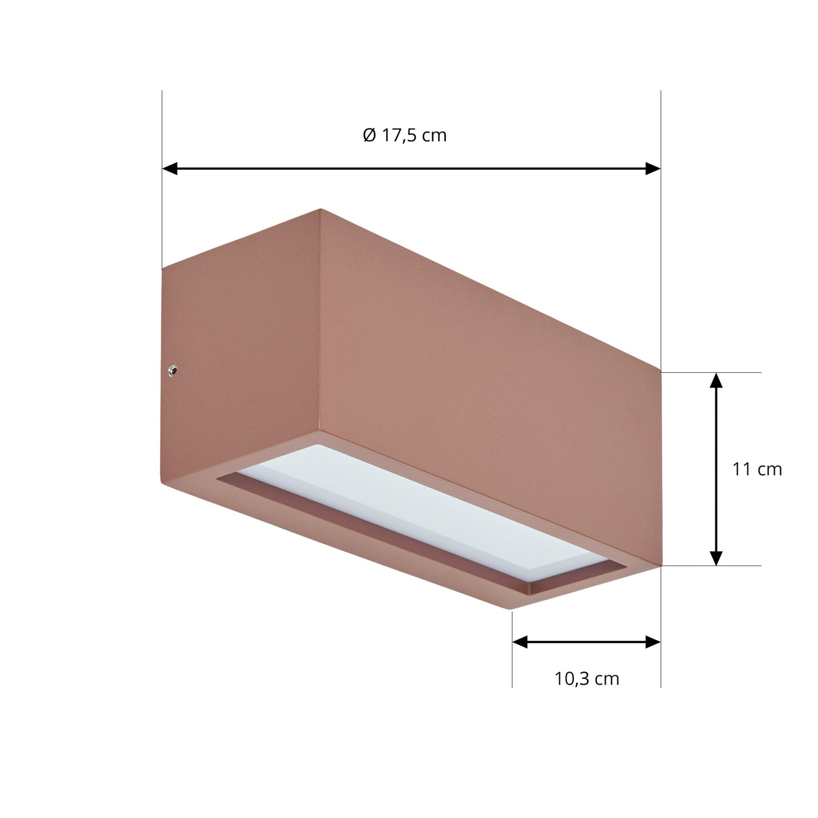 Bente Outdoor Wall Lamp Rust - Lucande