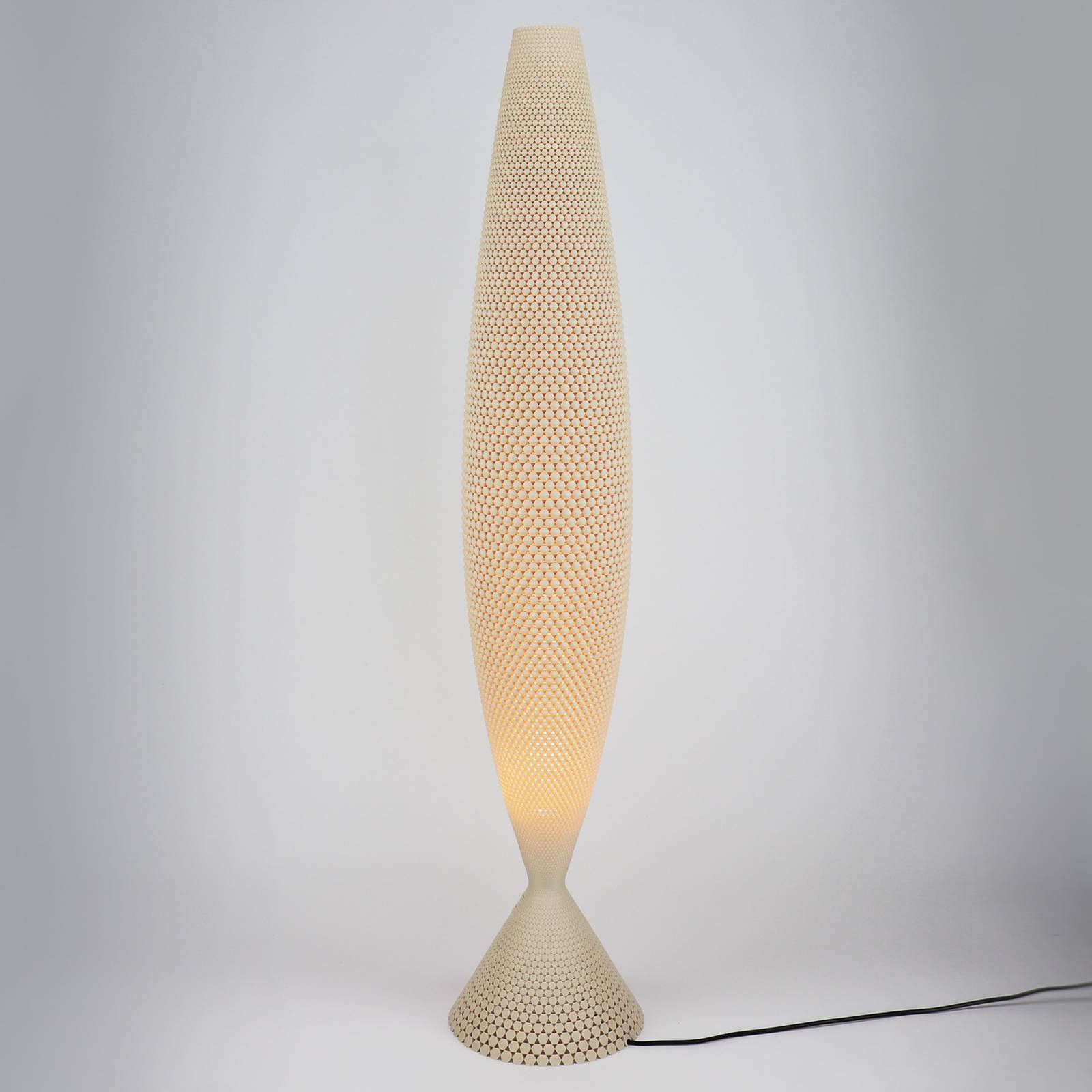 Lampa stojąca Diamant z biomateriału, linen,115 cm