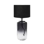 PR Home Gunnie table lamp, black/clear glass base