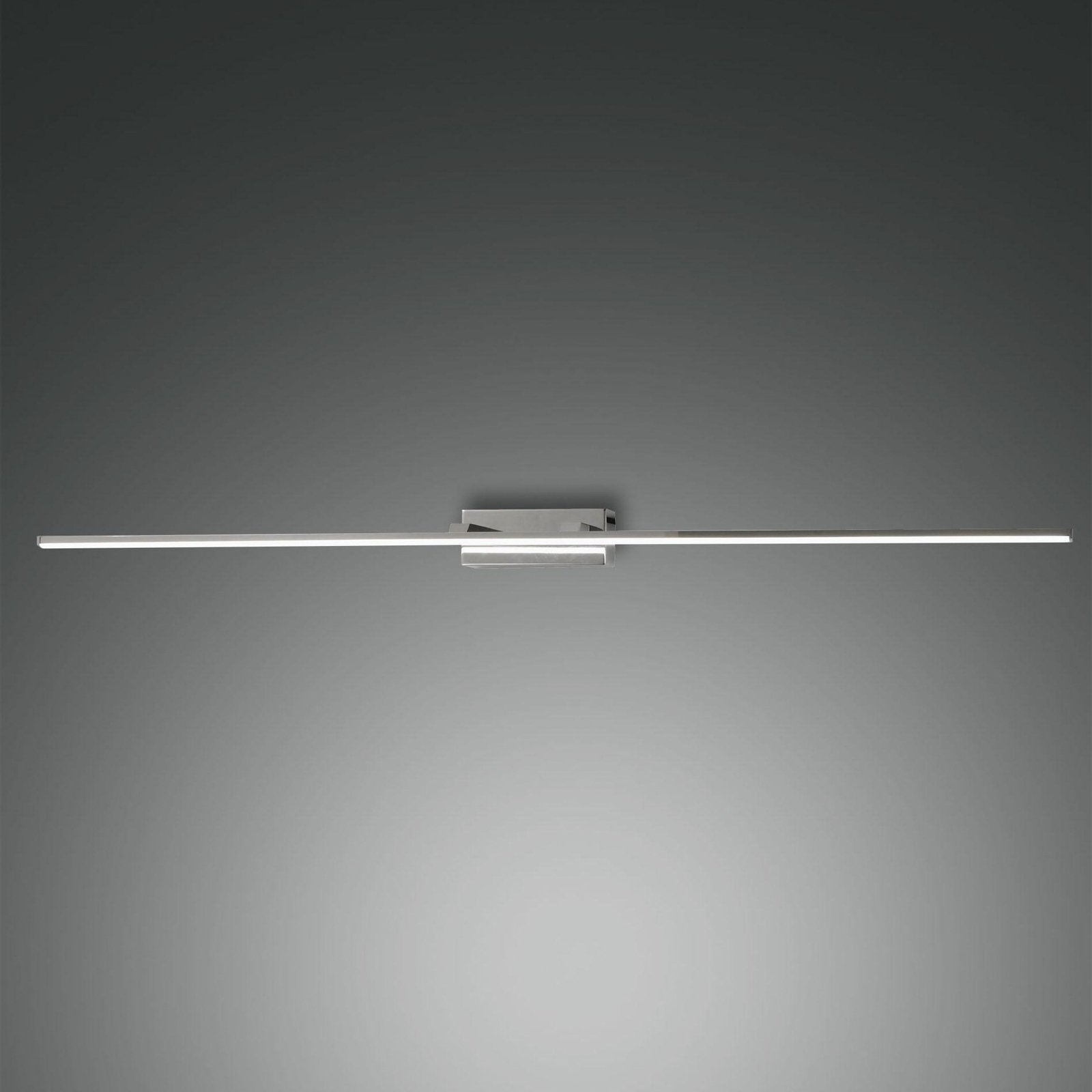 LED spiegellamp Nala, verchroomd, breedte 110 cm, metaal