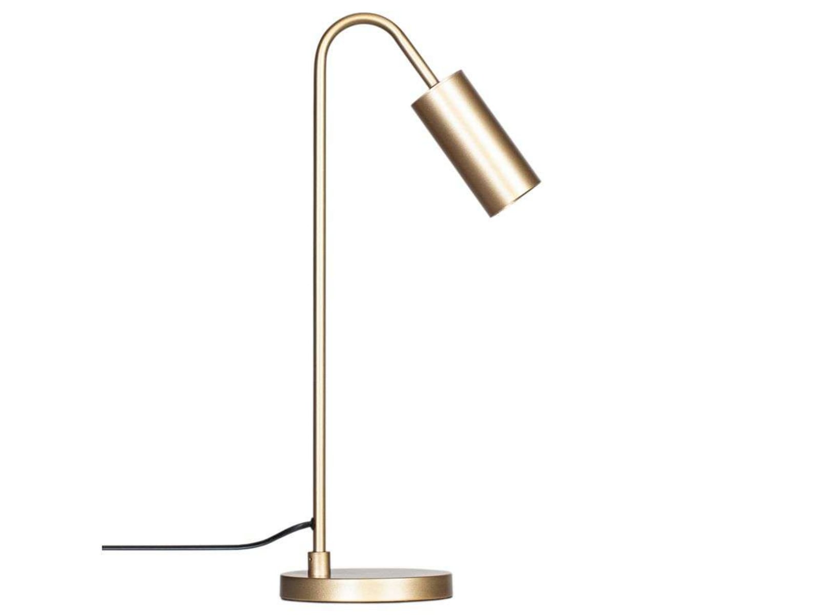 Lampa stołowa Curve marki By Rydéns, matowe złoto, metal, GU10
