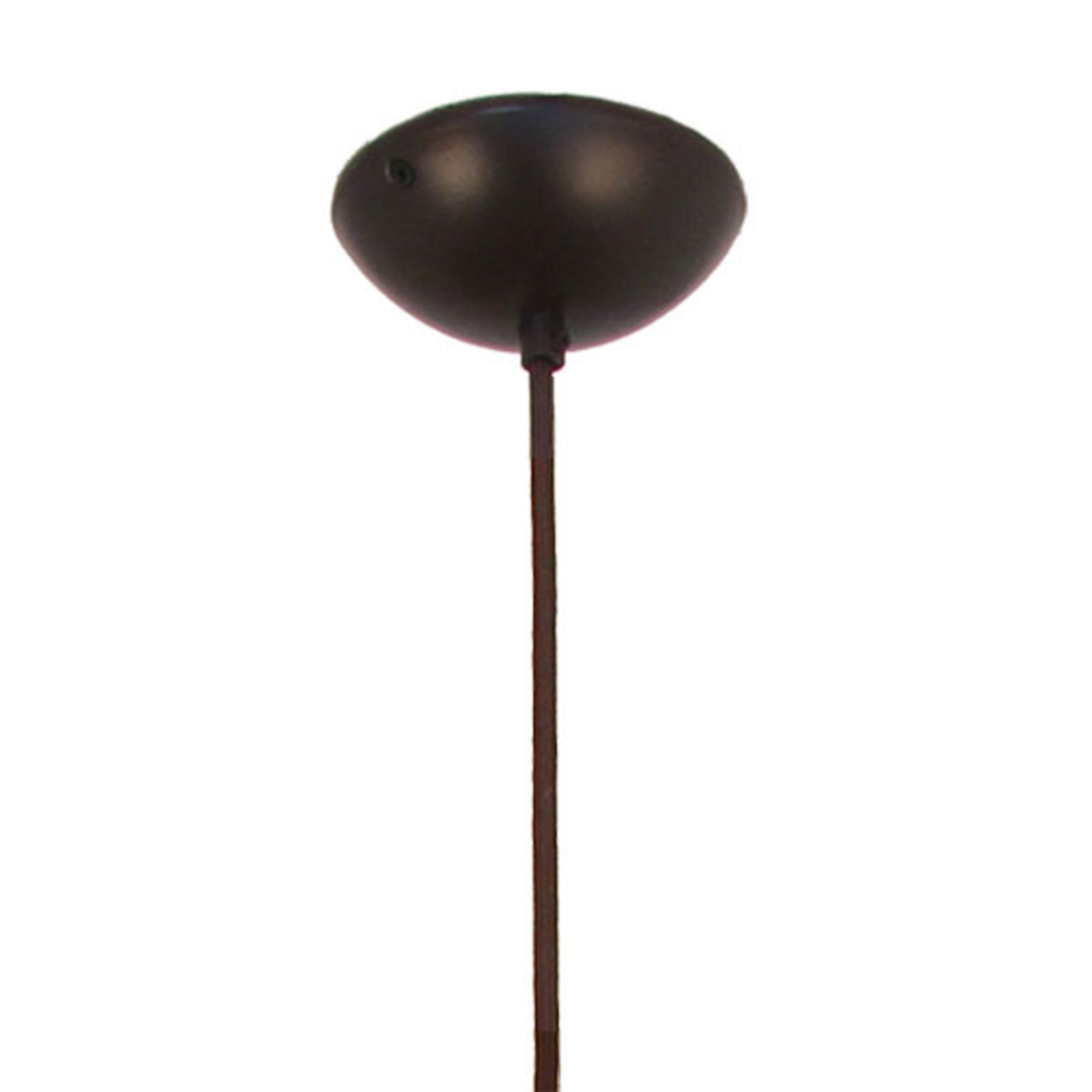 Menzel Solo hængelampe løgformet, brun-sort, 16 cm