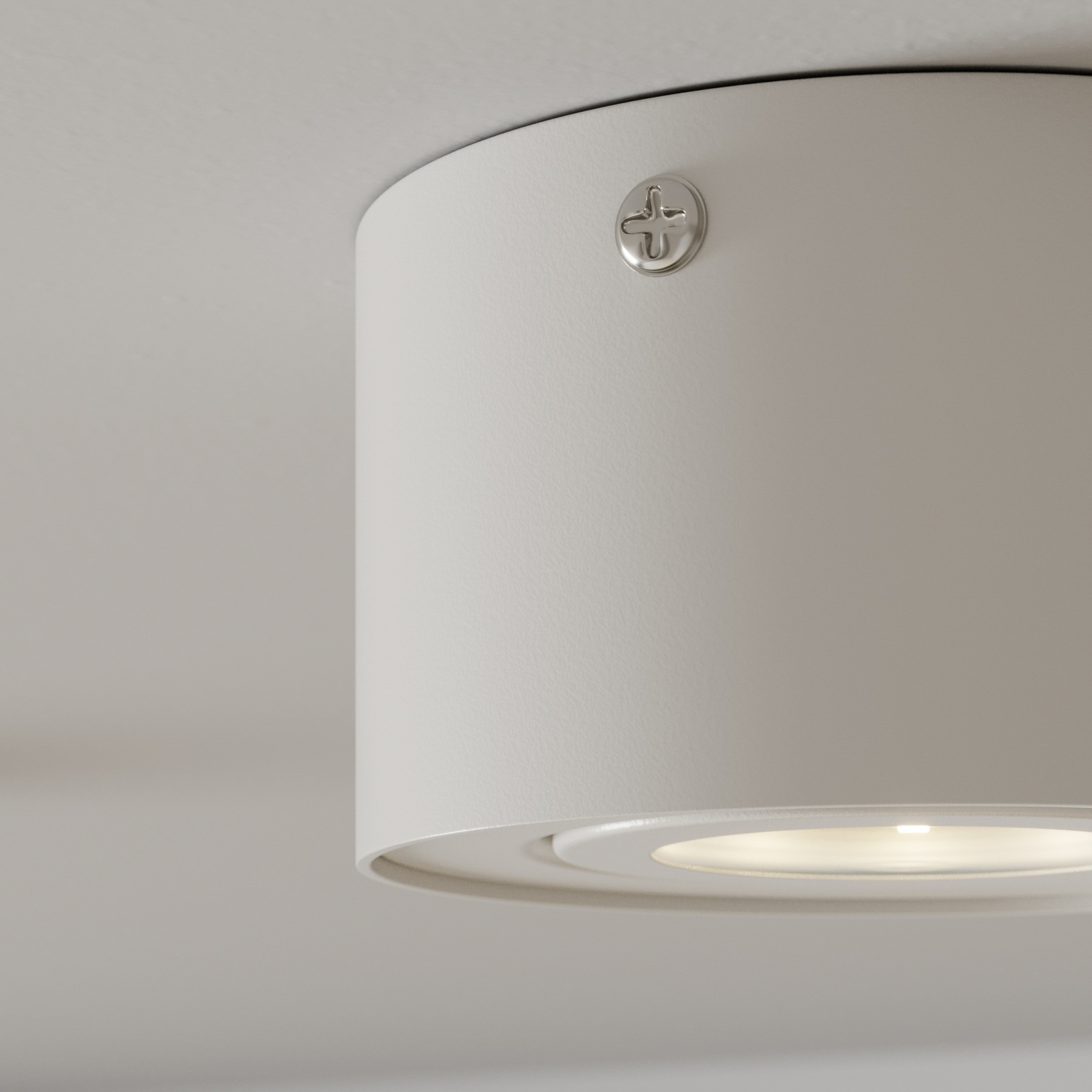 Briloner Leuchten Faretto LED Da Soffitto Orientabile, Cromo/Alluminio, Vetro Satinato, Con Interruttore