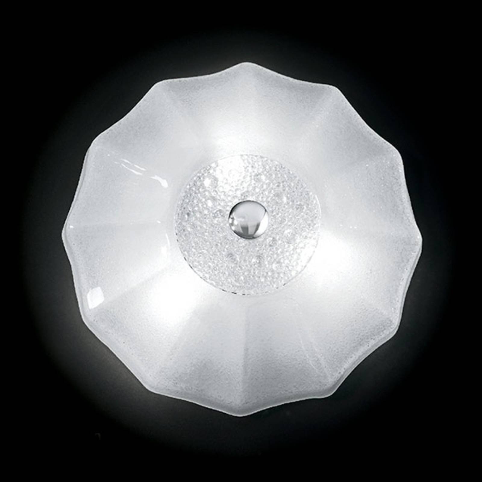 Witte wandlamp Monja, 50 cm