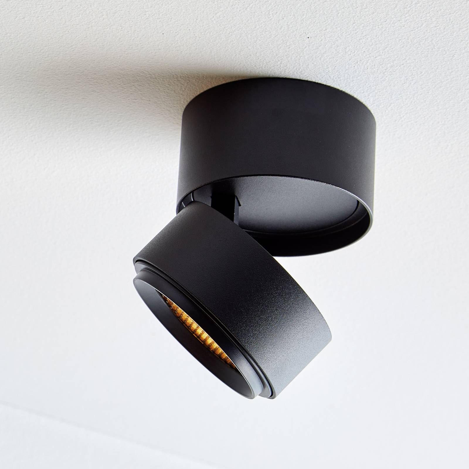 LOOM DESIGN Ray LED-loftspot Ø9,3 cm 15 W sort