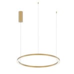 LED-Pendellampe Hoop, goldfarben, Ø 80 cm,  Metall, CCT