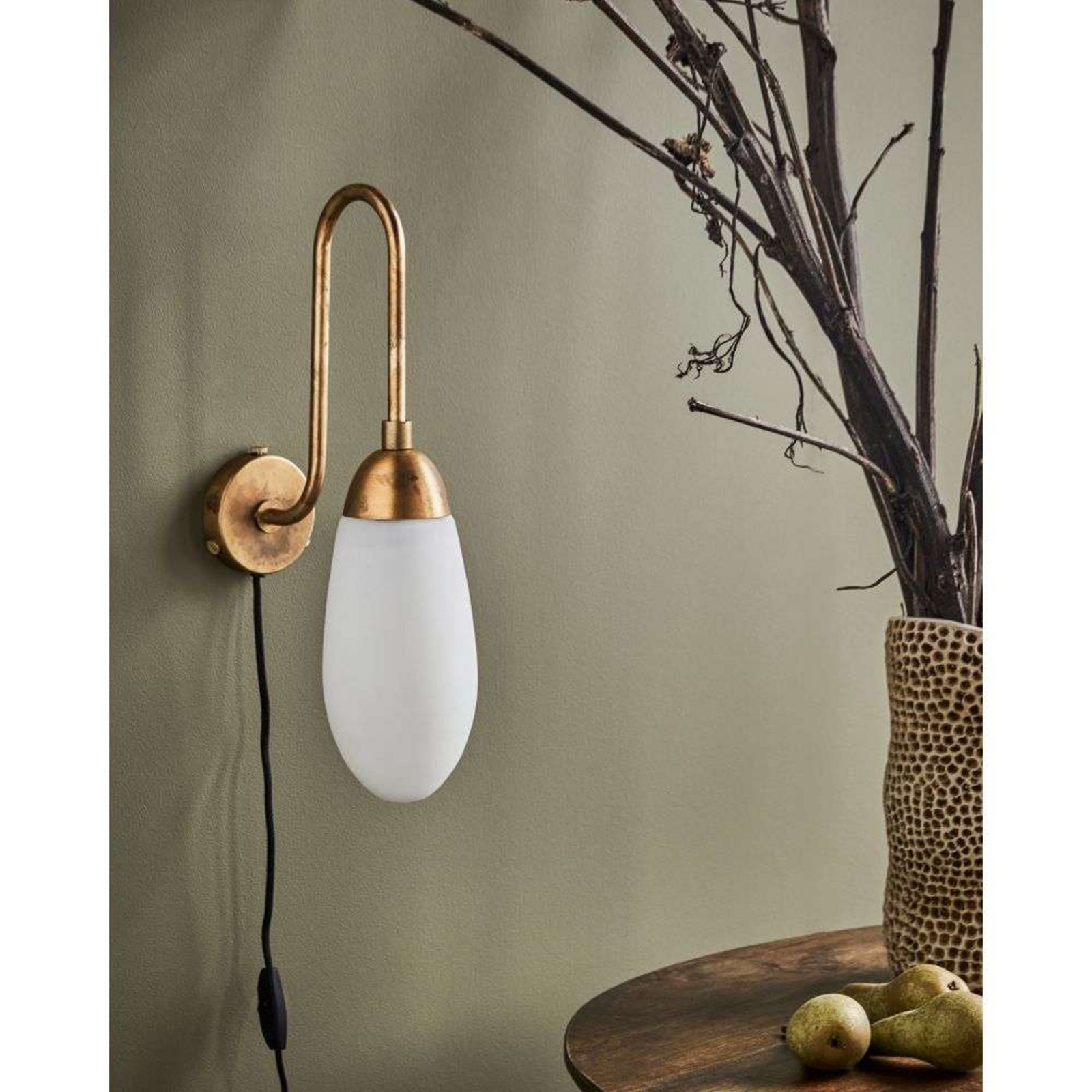 Alternativ bild 1 för House Doctor - Drop Vägglampa Antik Mässing