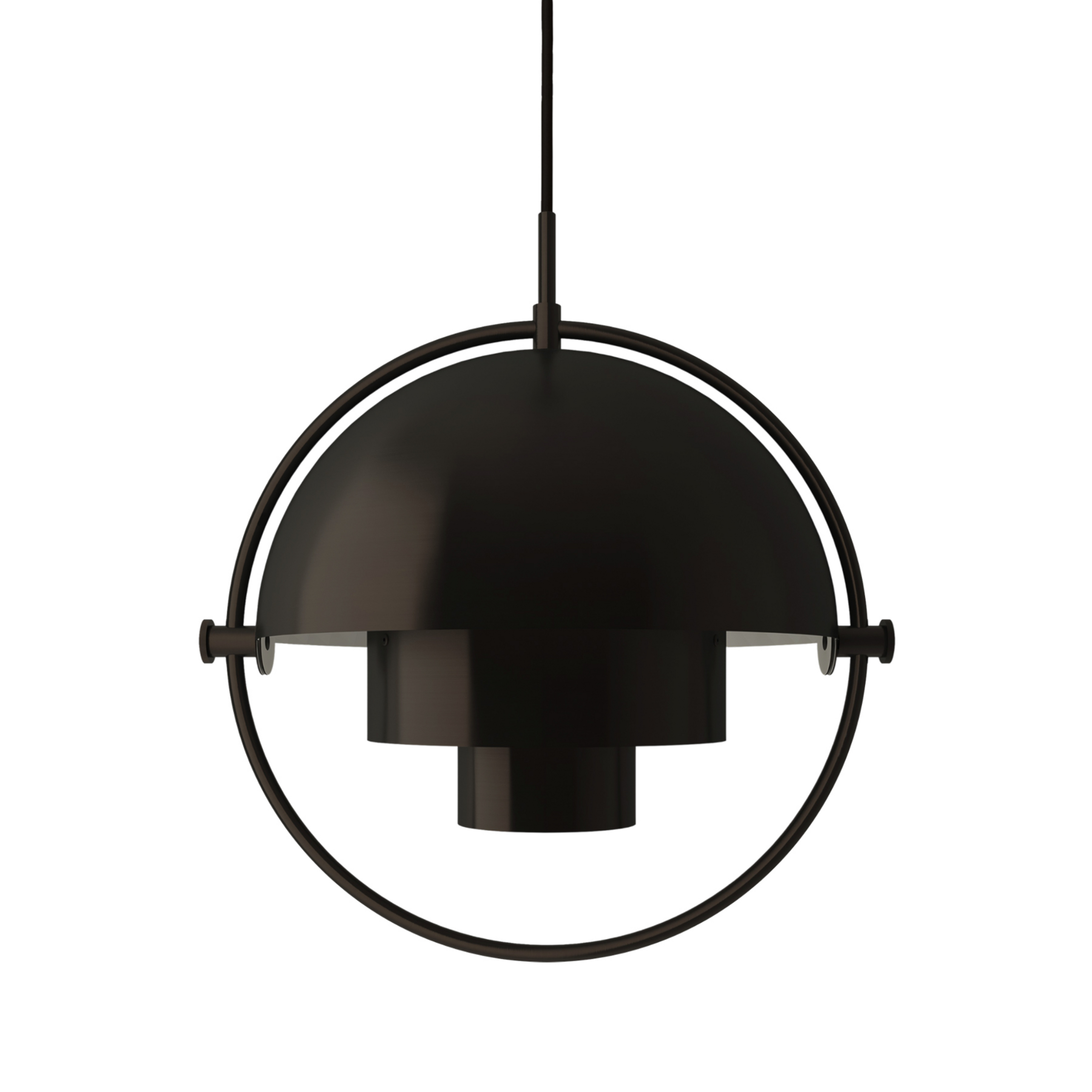 Multi-Lite Pendelleuchte Small Black Brass - GUBI