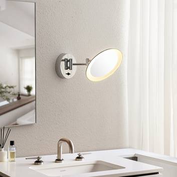 Lindby Fiana cosmetics mirror with LED light
