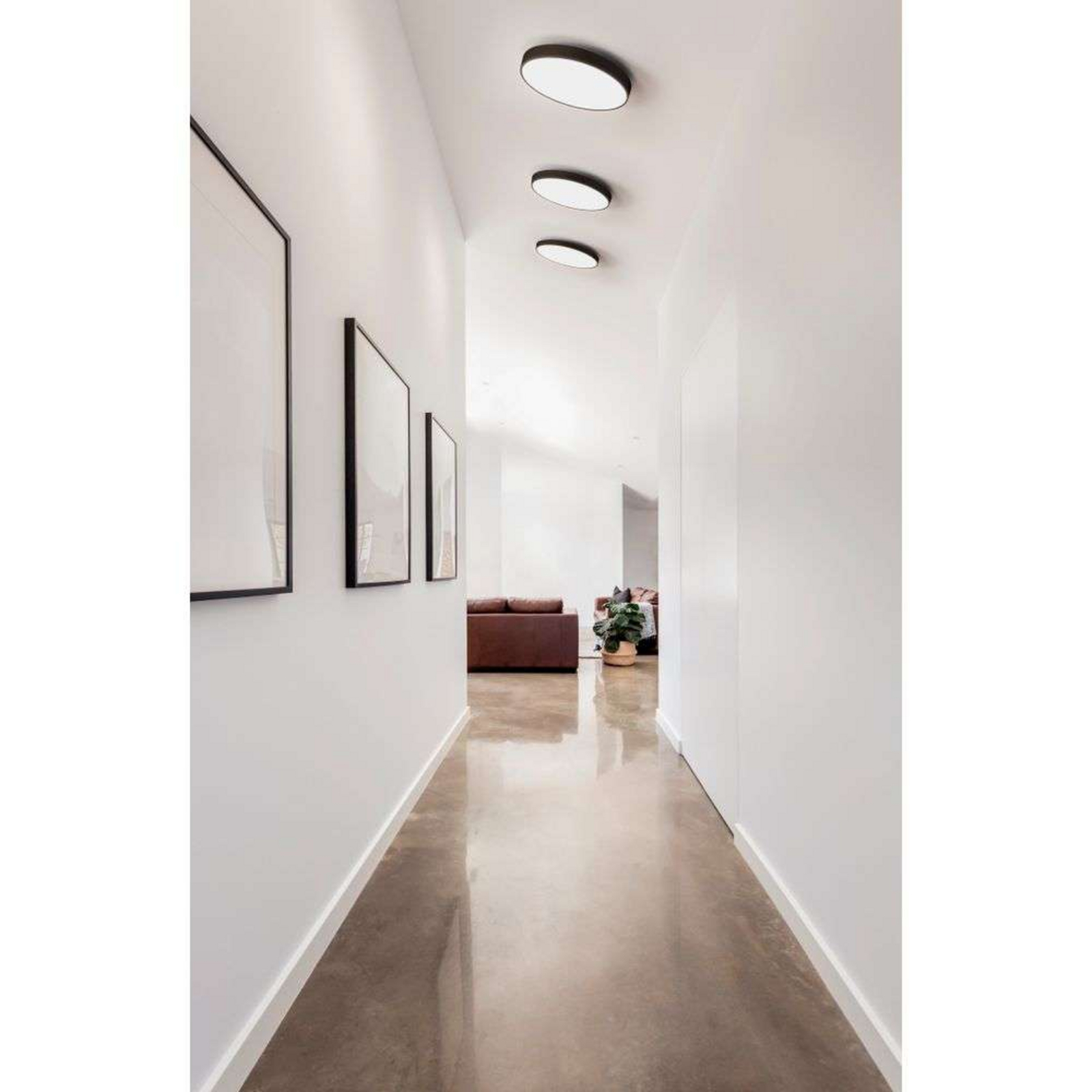 Luna C350 LED Stropní Svítidlo CCT Černá - Antidark