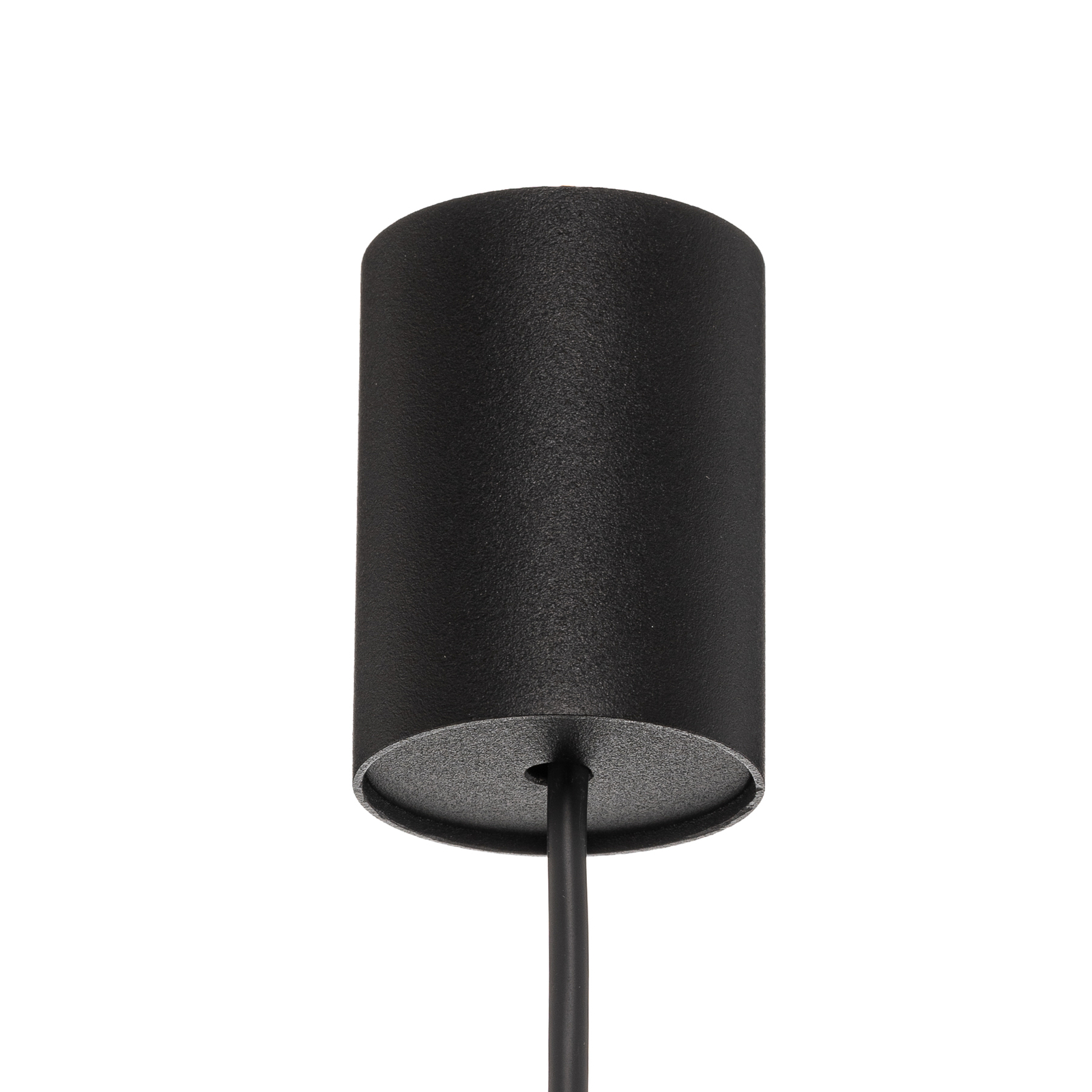 Hanglamp Las 1-lamp, zwart, kap 100cm