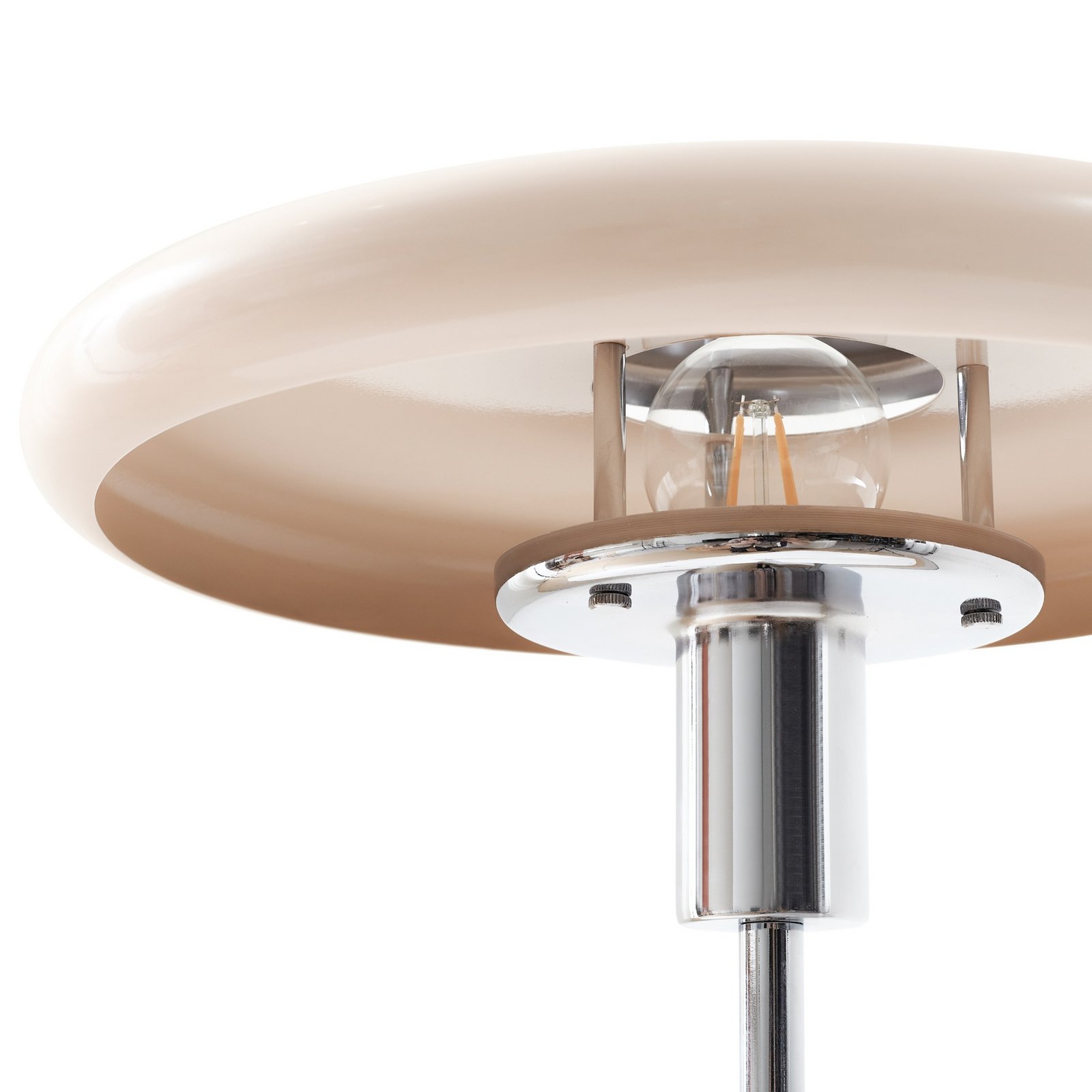 Lindby Stehleuchte Branford, 130 cm, beige, Metall/Travertin