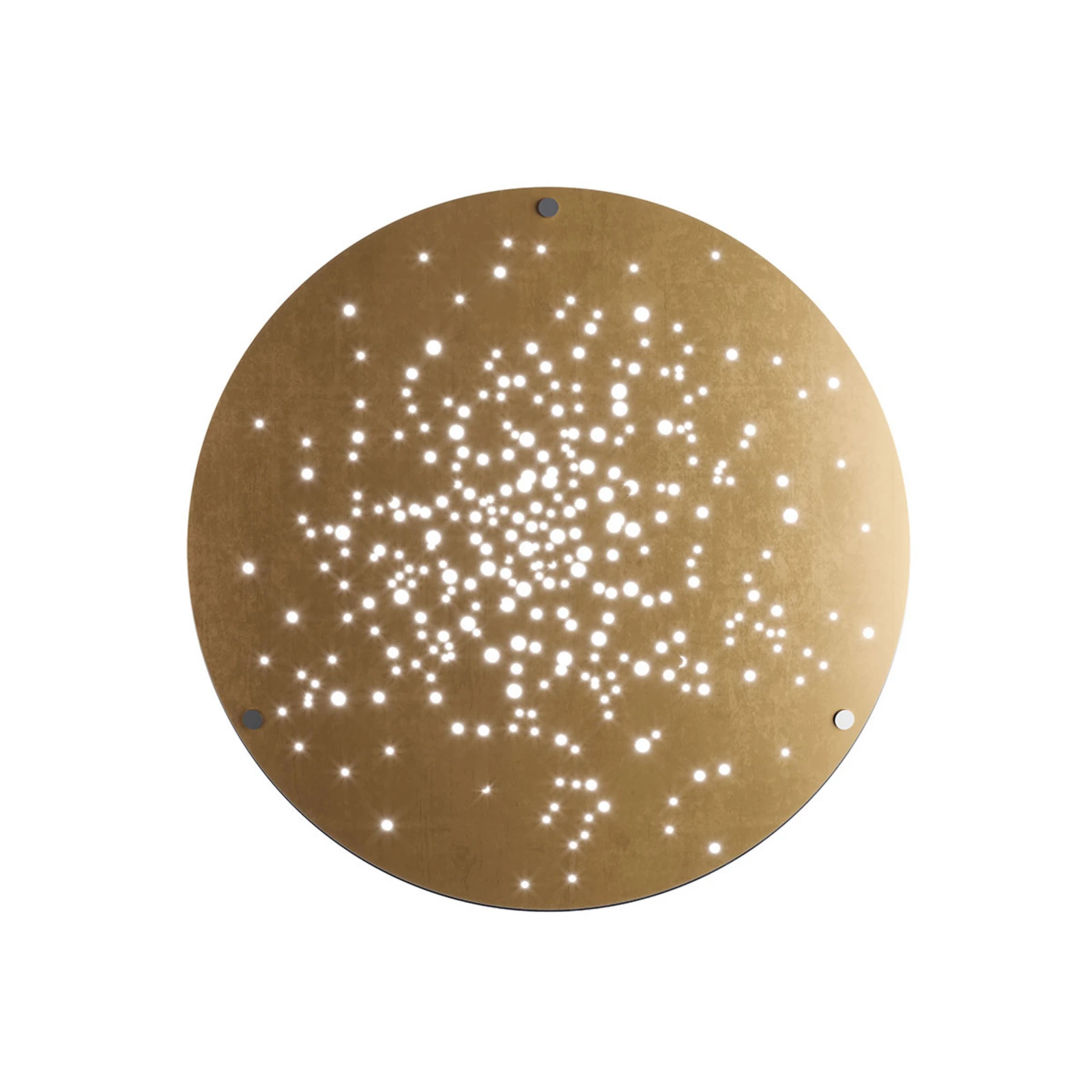 Fabbian Lens LED-Wandleuchte Ø 60 cm bronze