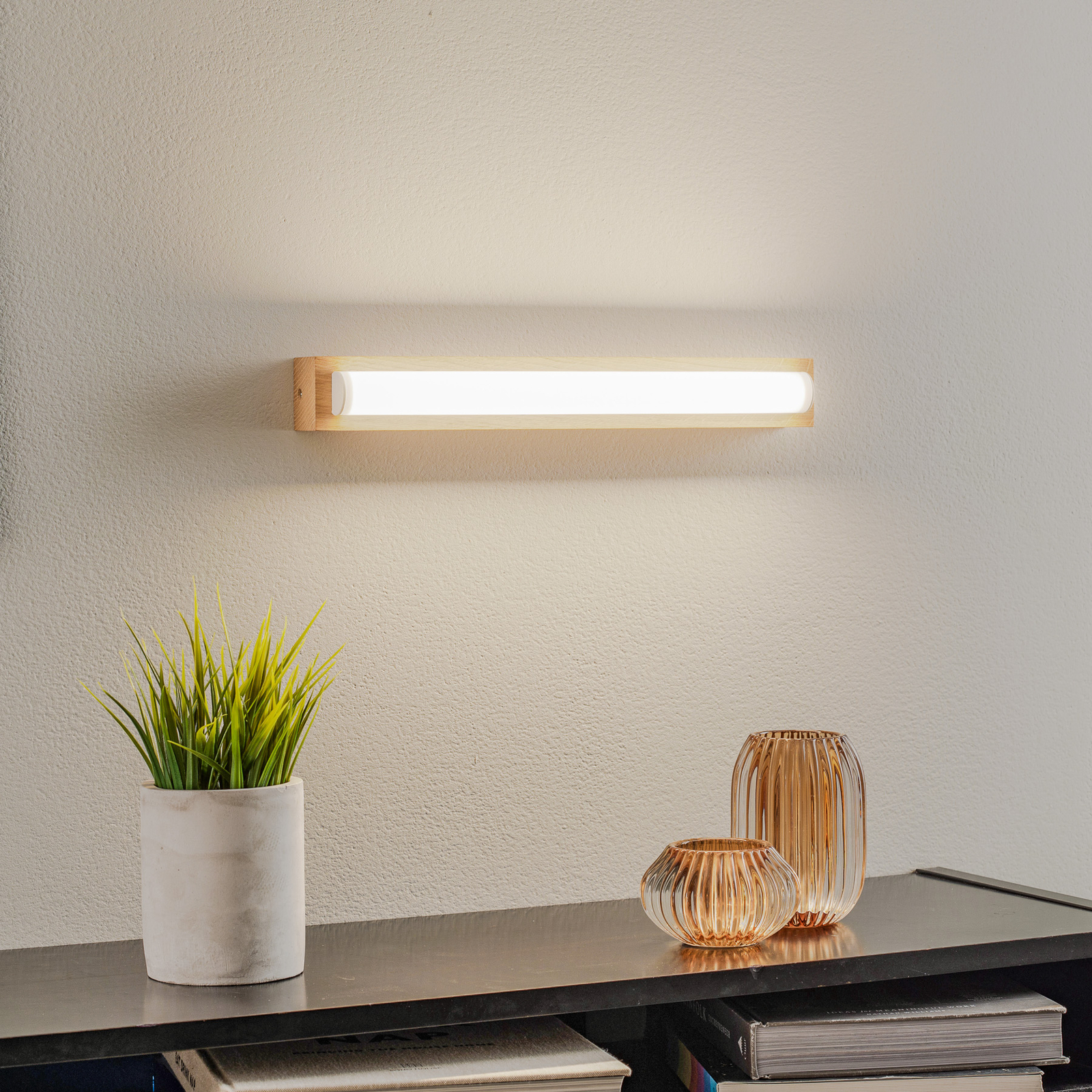 Envostar Mirror LED-væglampe, kantet, 39 cm