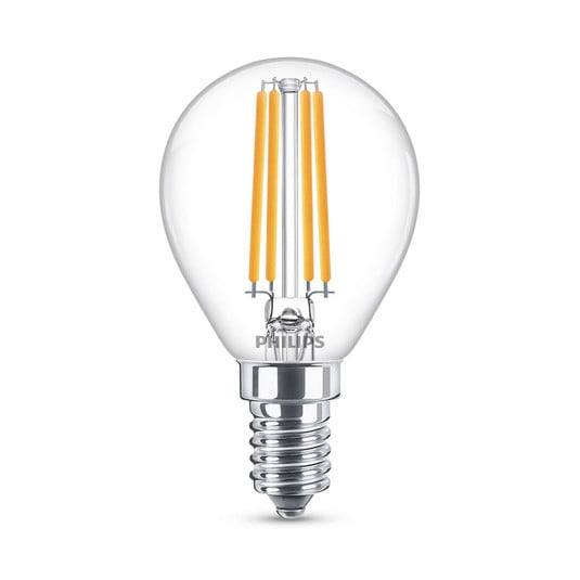 Philips Classic LED žarnica E14 P45 6,5W 2.700K prozorna