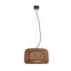 Bover LED buiten hanglamp Fora S, grafietbruin/bruinØ 50 cm