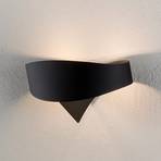 Fekete dizájner fali lámpa Scudo