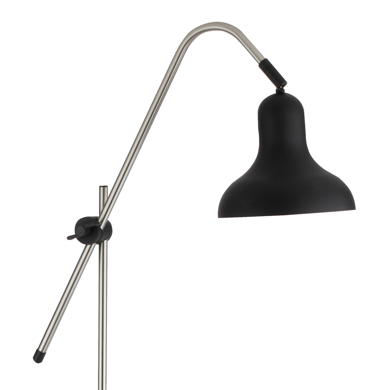 Winston floor lamp, lampshade black/white