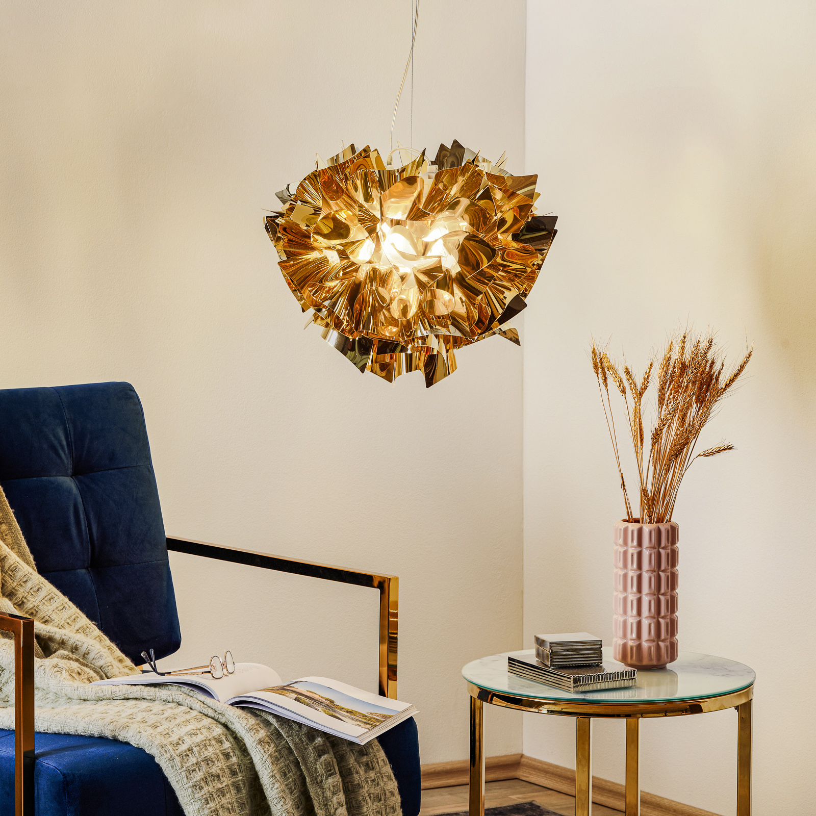 Veli Závěsná Lampa S Gold - SLAMP