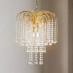 Pioggia hanging light, crystal rain Ø 40 cm gold