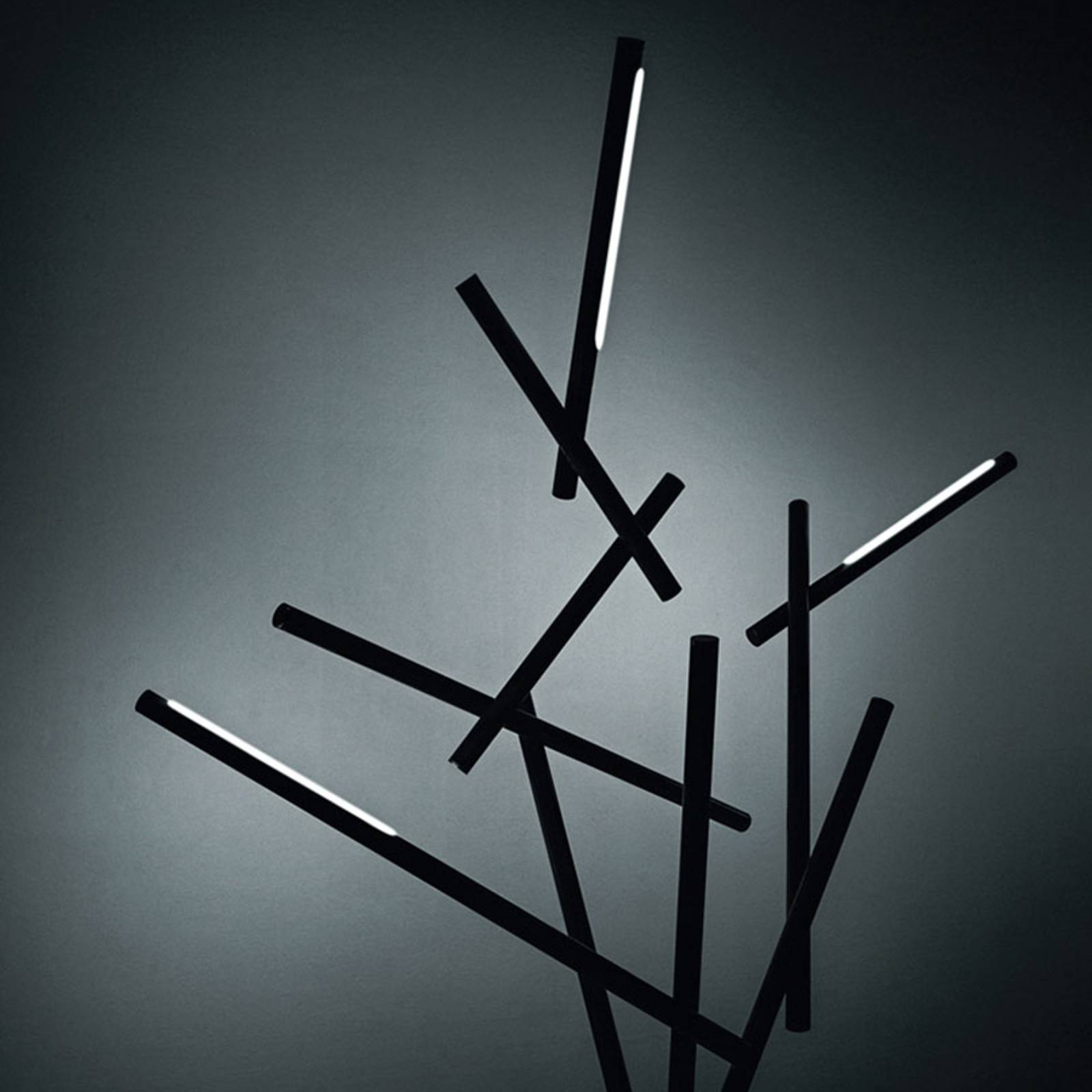 Foscarini Tuareg lampa stojąca LED, czarna