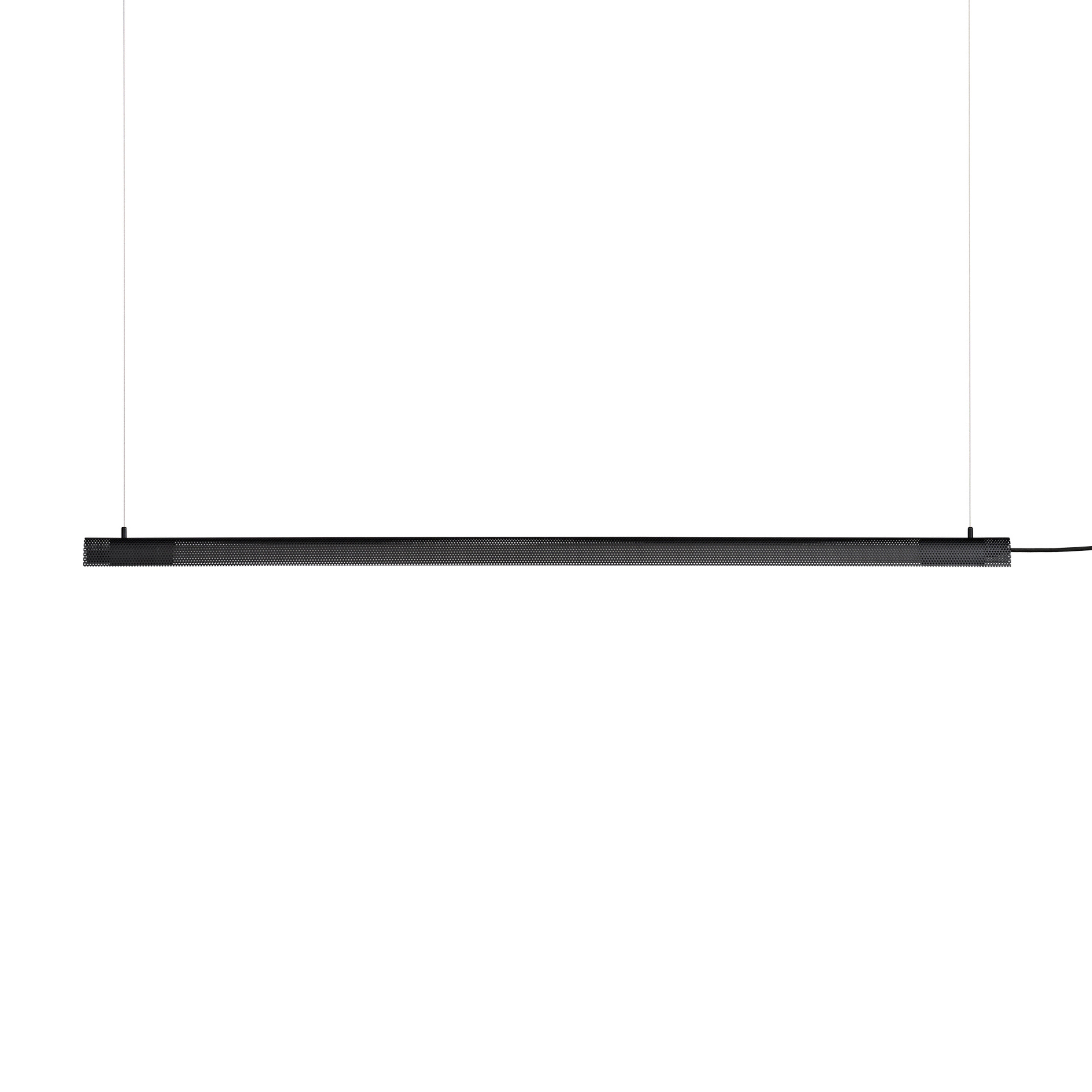 Radent hanging light, black, length 138 cm, steel, G13 - GEJST