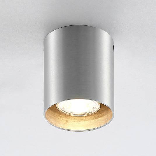 ELC Efey mennyezeti lámpa, GU10, kerek, ezüst