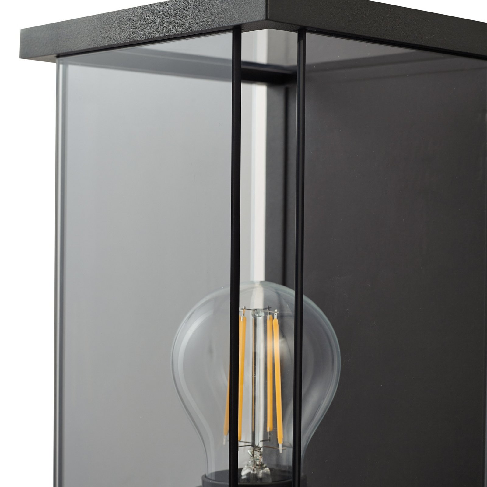 Annalea Ao ar livre Candeeiro de Parede w/Sensor Fumo Cinzento - Lucande